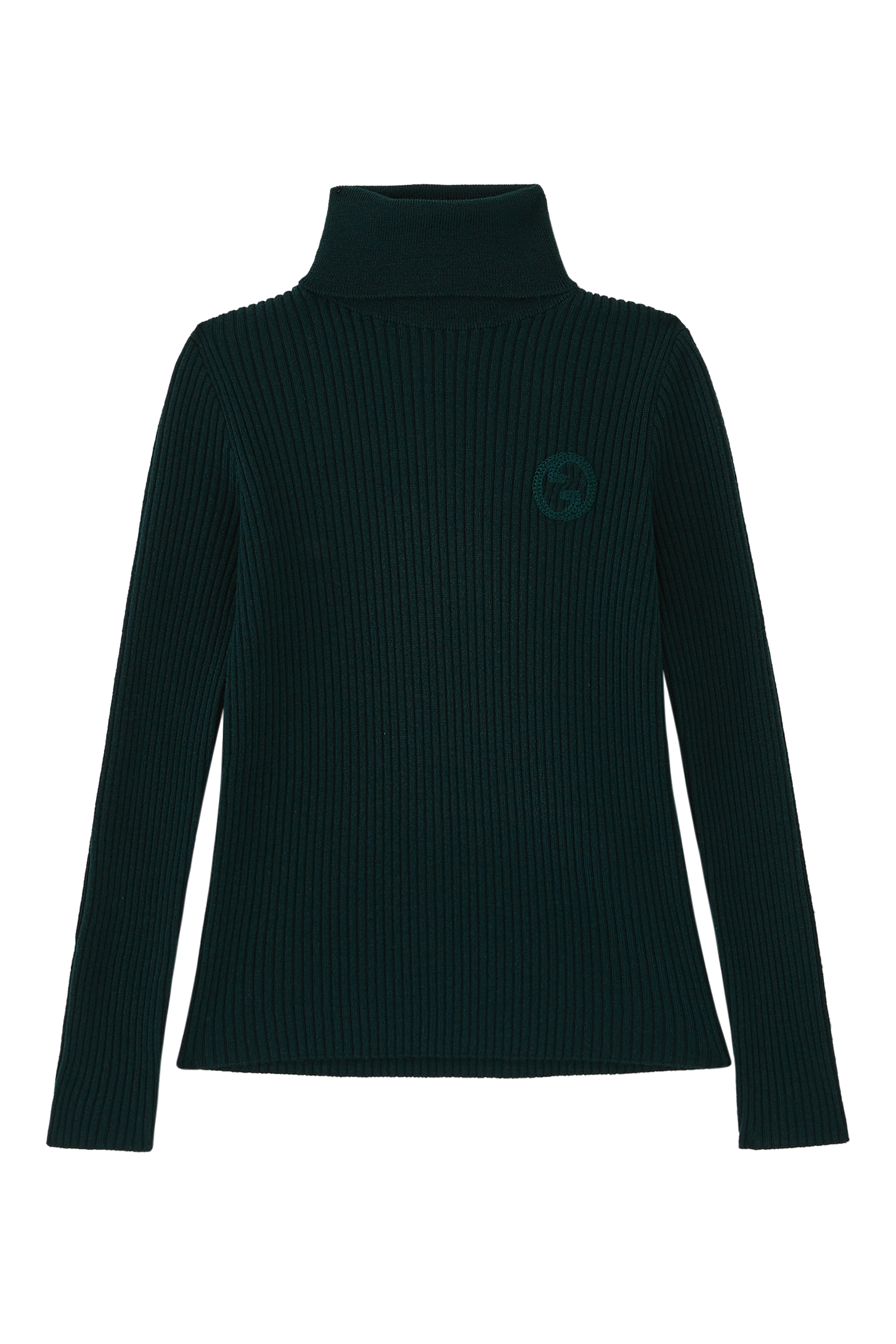 Kids Rib Wool Turtleneck Sweater