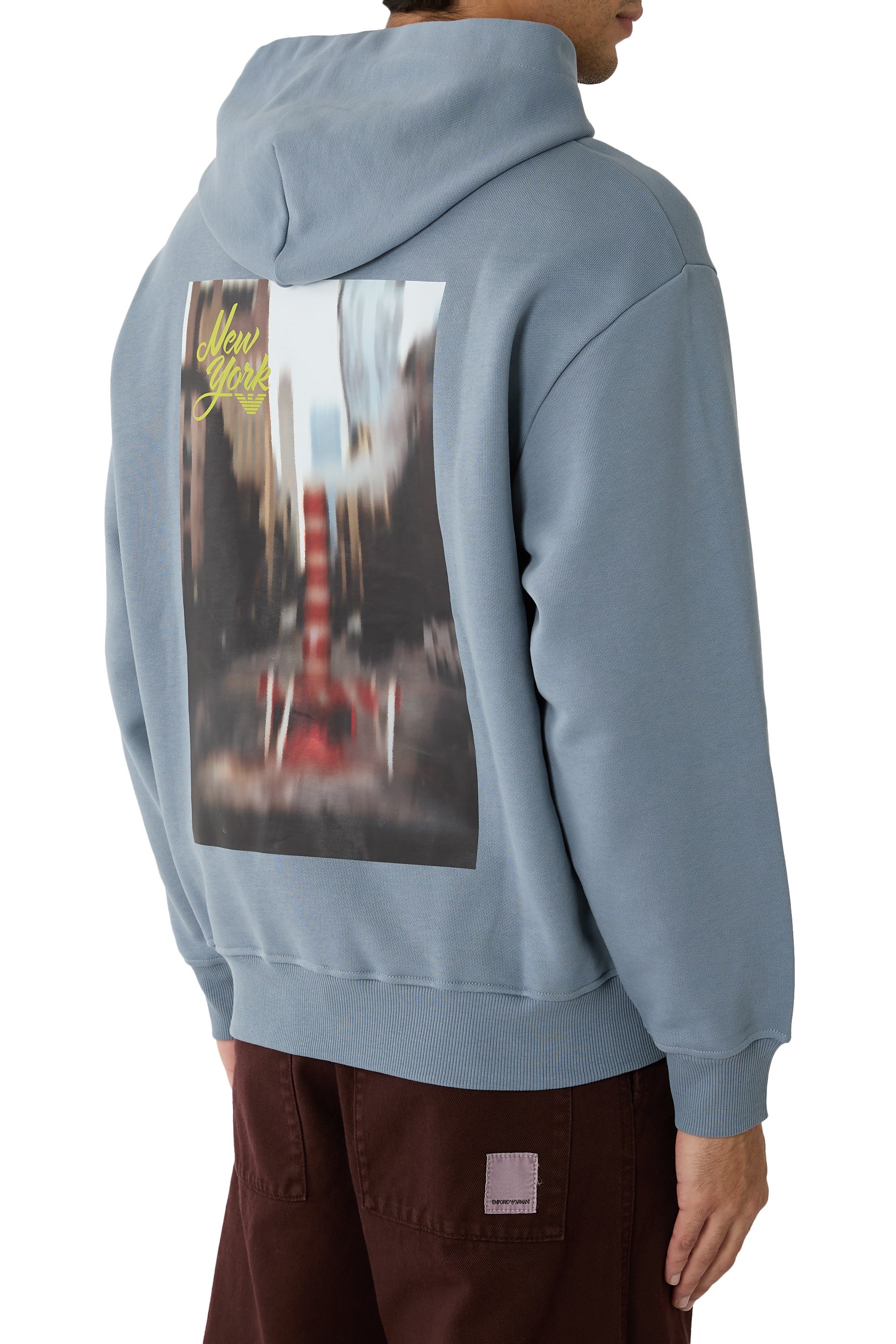 Logo Graphic Back Hoodie Sweatshirt