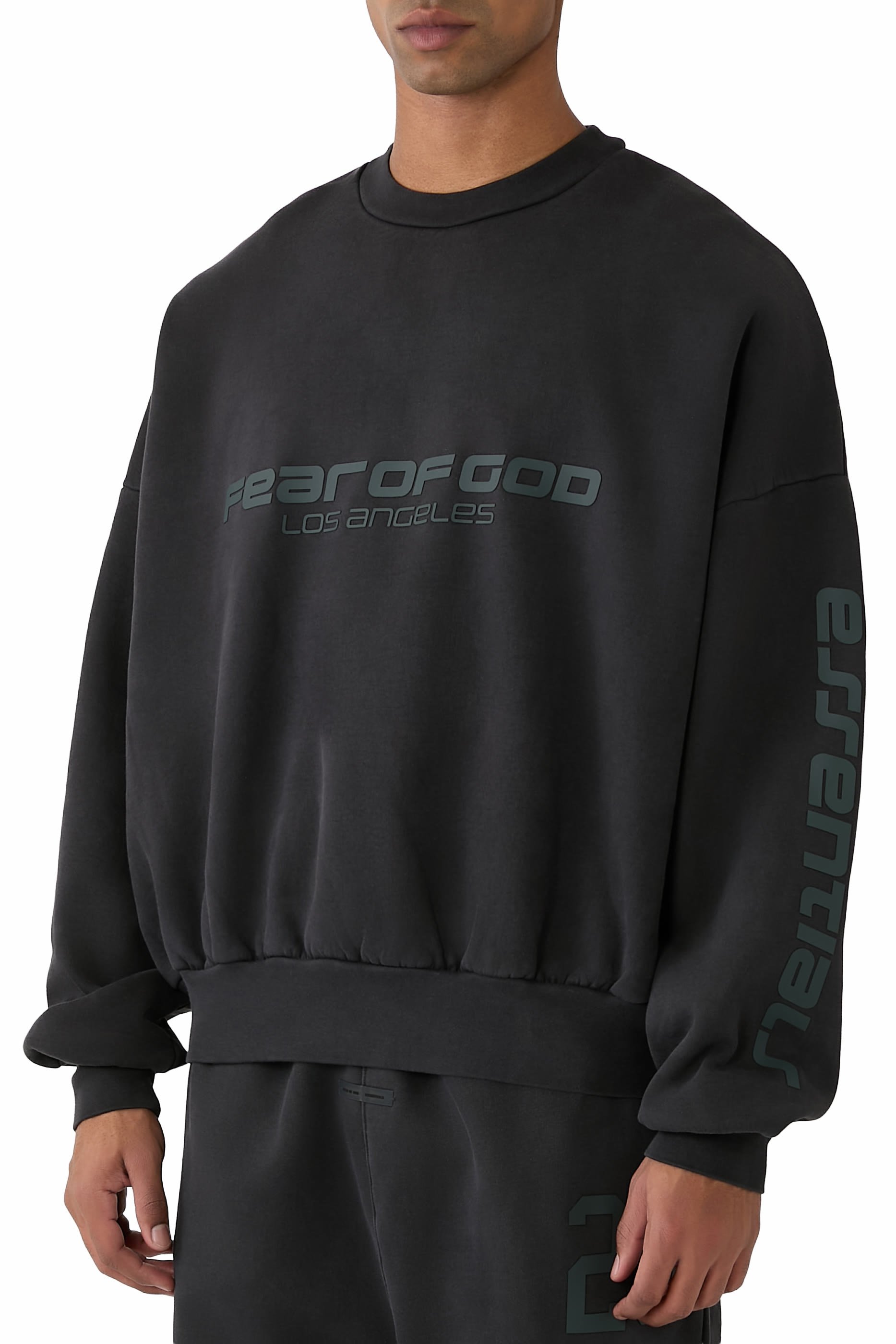 Los Angeles Heavy Fleece Cropped Sweatshirt 