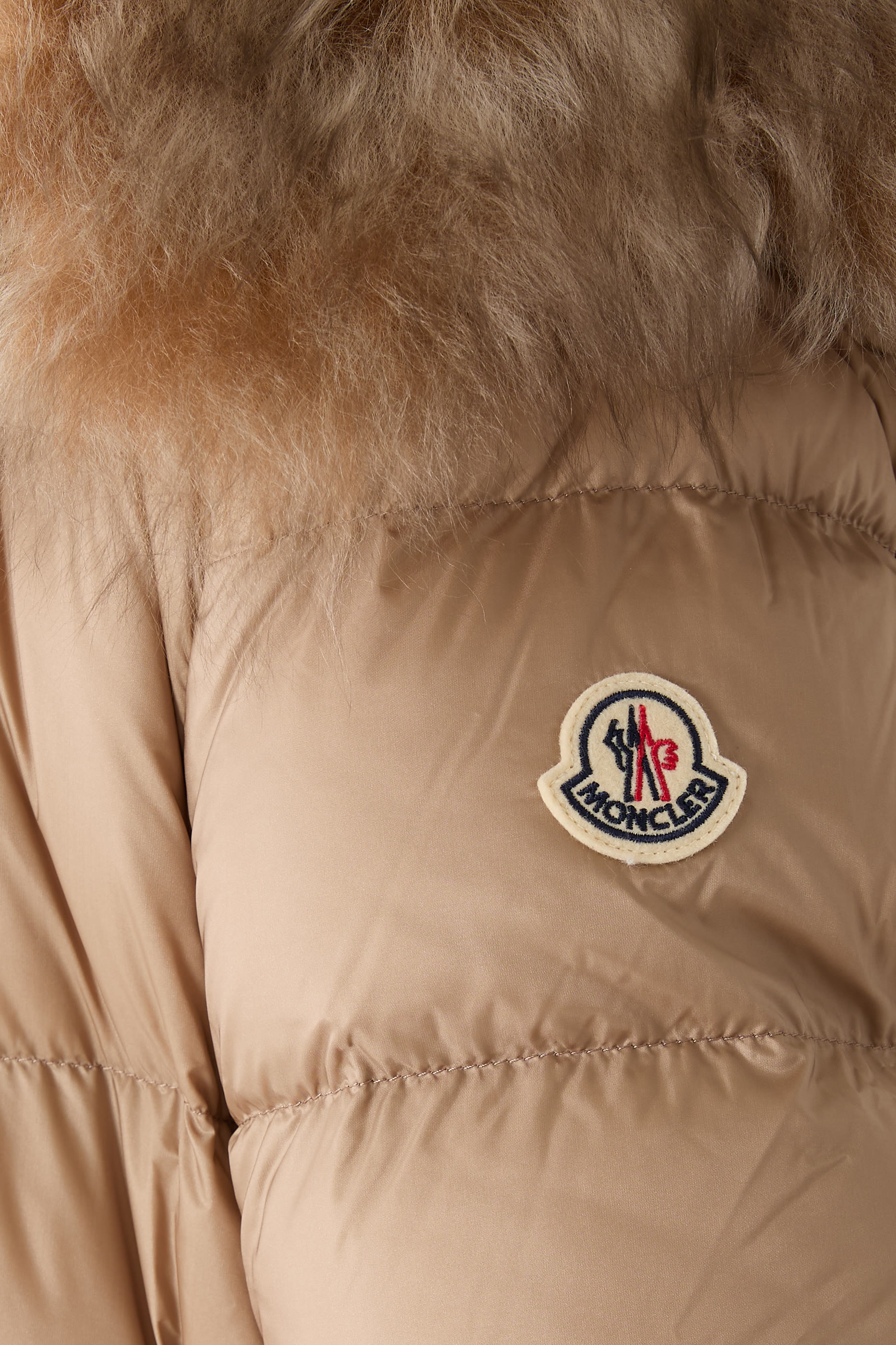 Boed Shearling-Trimmed Short Down Jacket