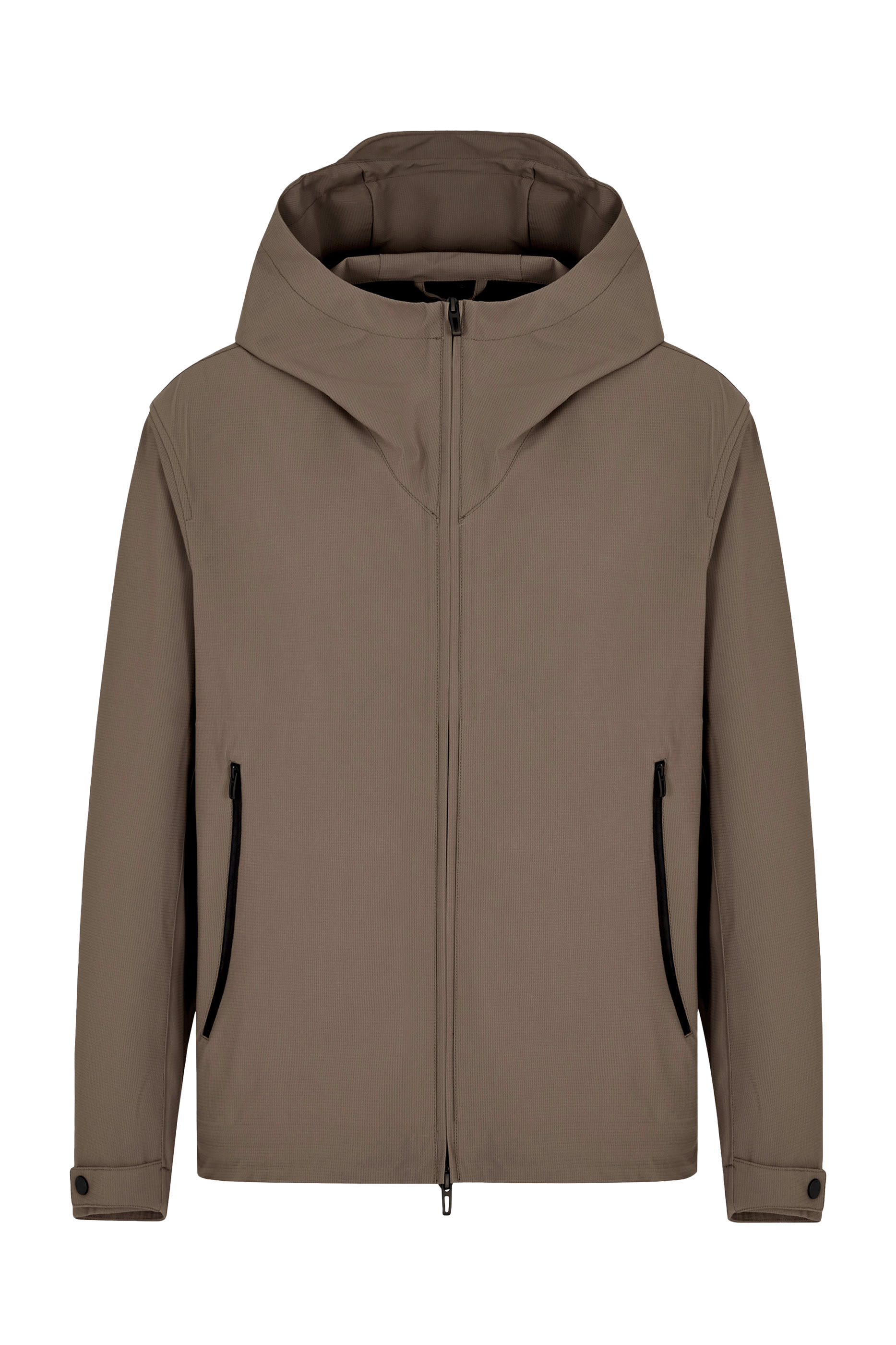 Travel Essentials Water-Repellent Nylon Hooded Blouson