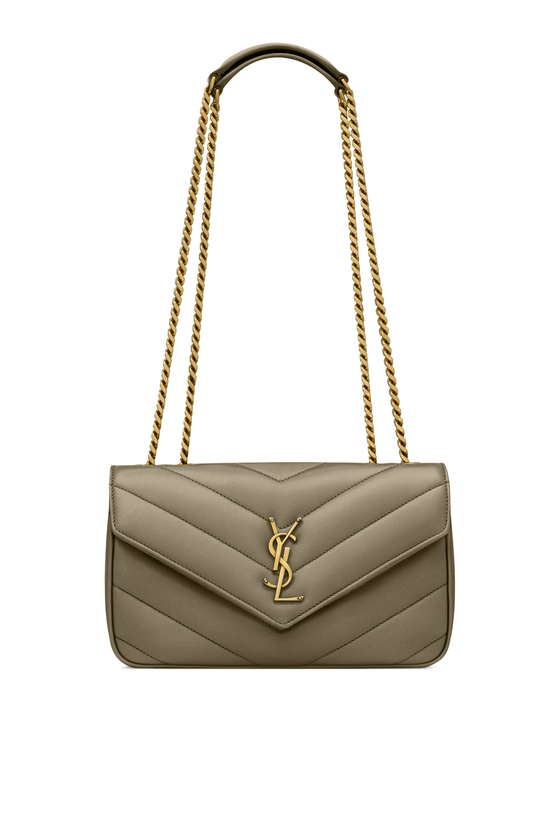  Loulou Small Chain Bag In Matelass&eacute; Lambskin