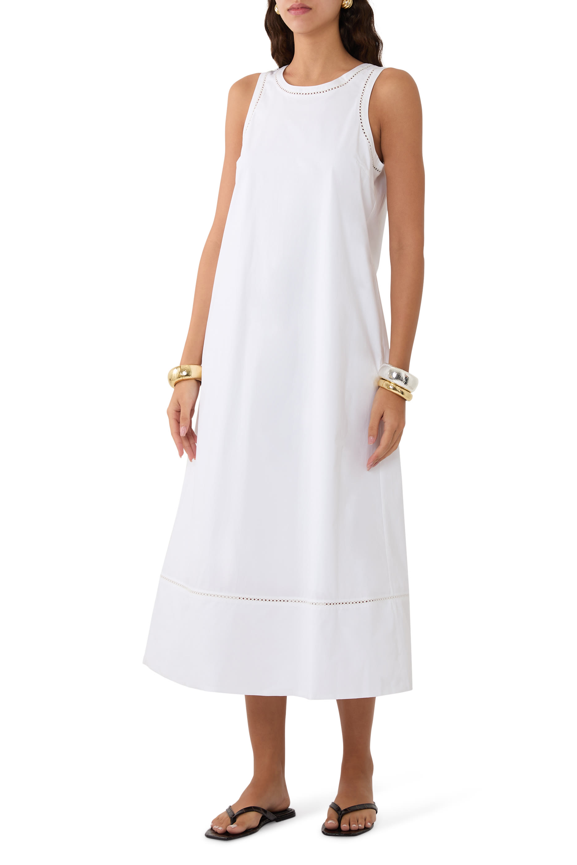 Maxi Tank Dress in City Poplin 