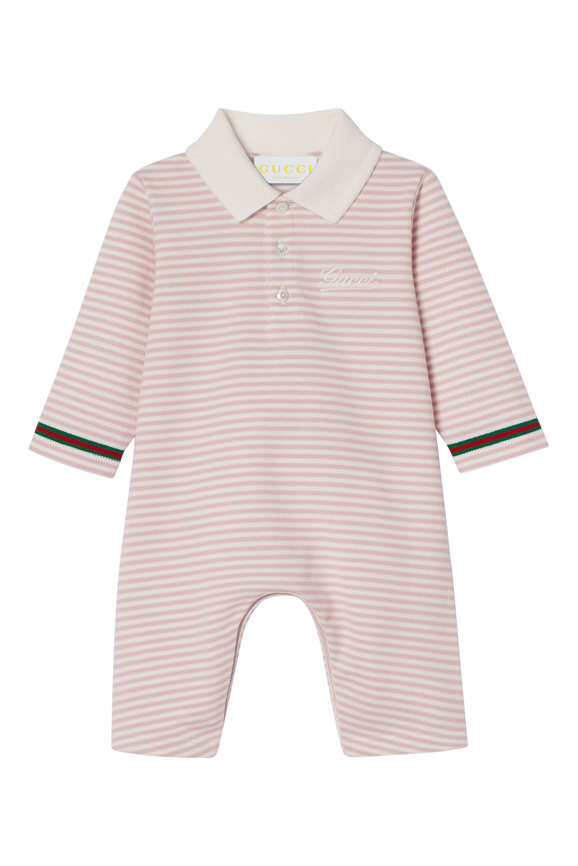 Kids Logo Embroidered Cotton Bodysuit