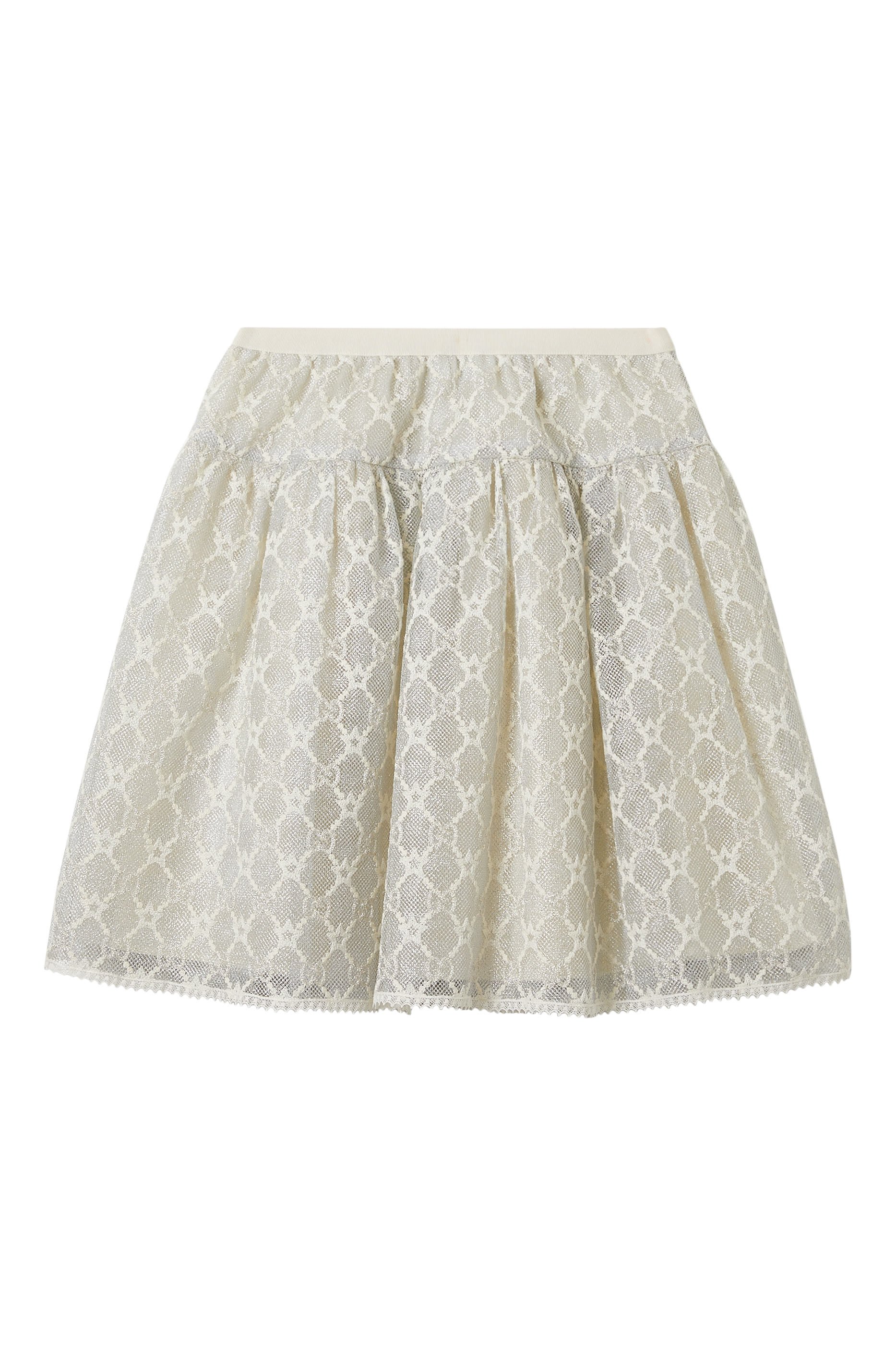 Kids Embroidered Tulle Skirt