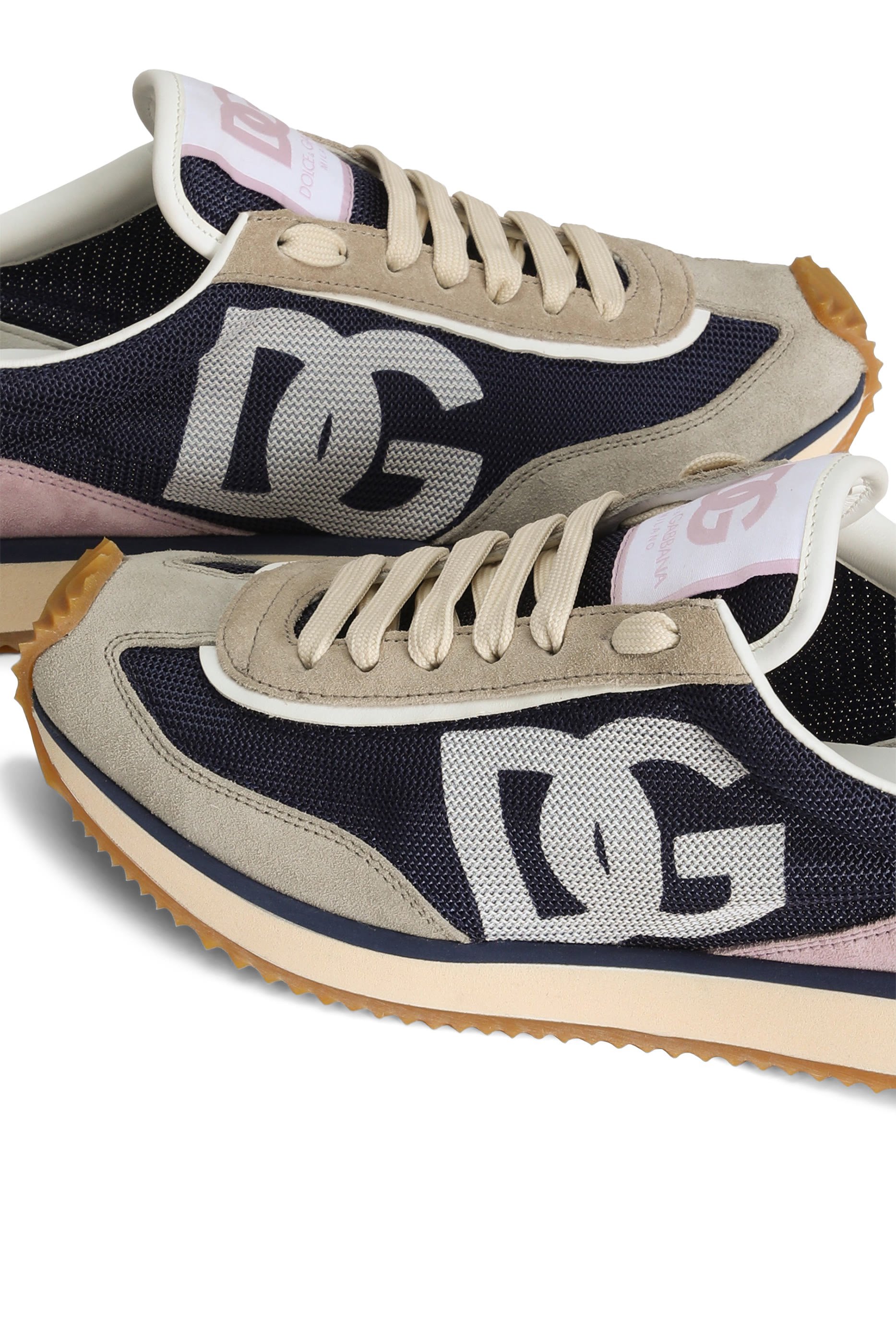 Mixed-Material DG Cushion Sneakers