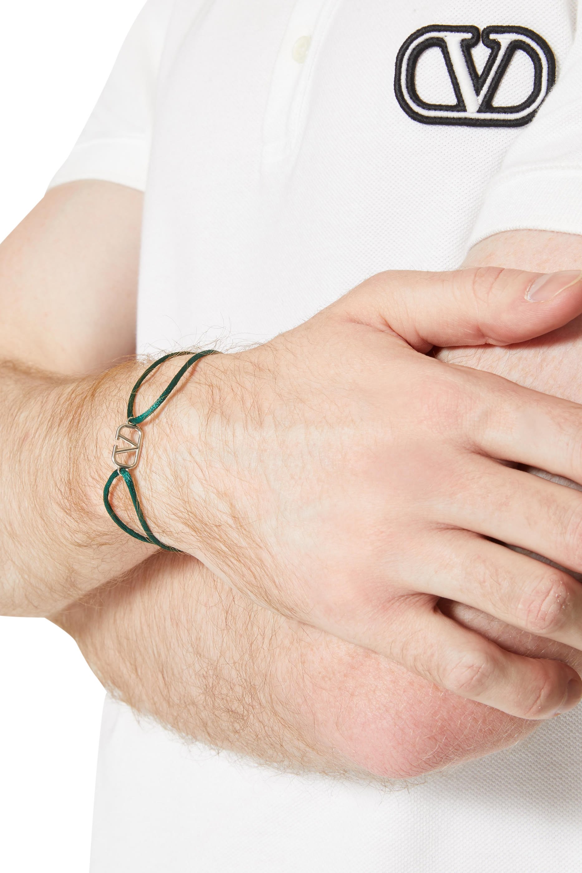  VLogo Signature Cotton Bracelet