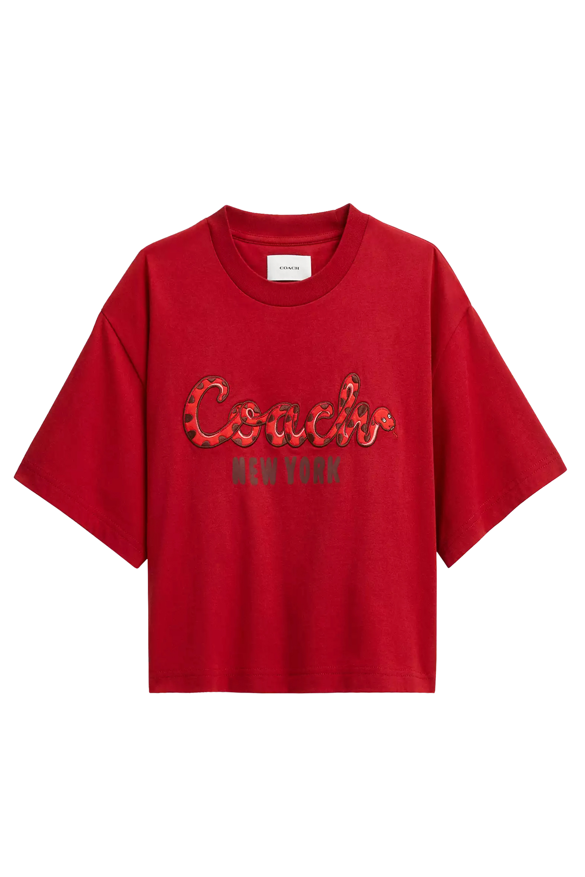 New Year Snake Script Crop T-Shirt