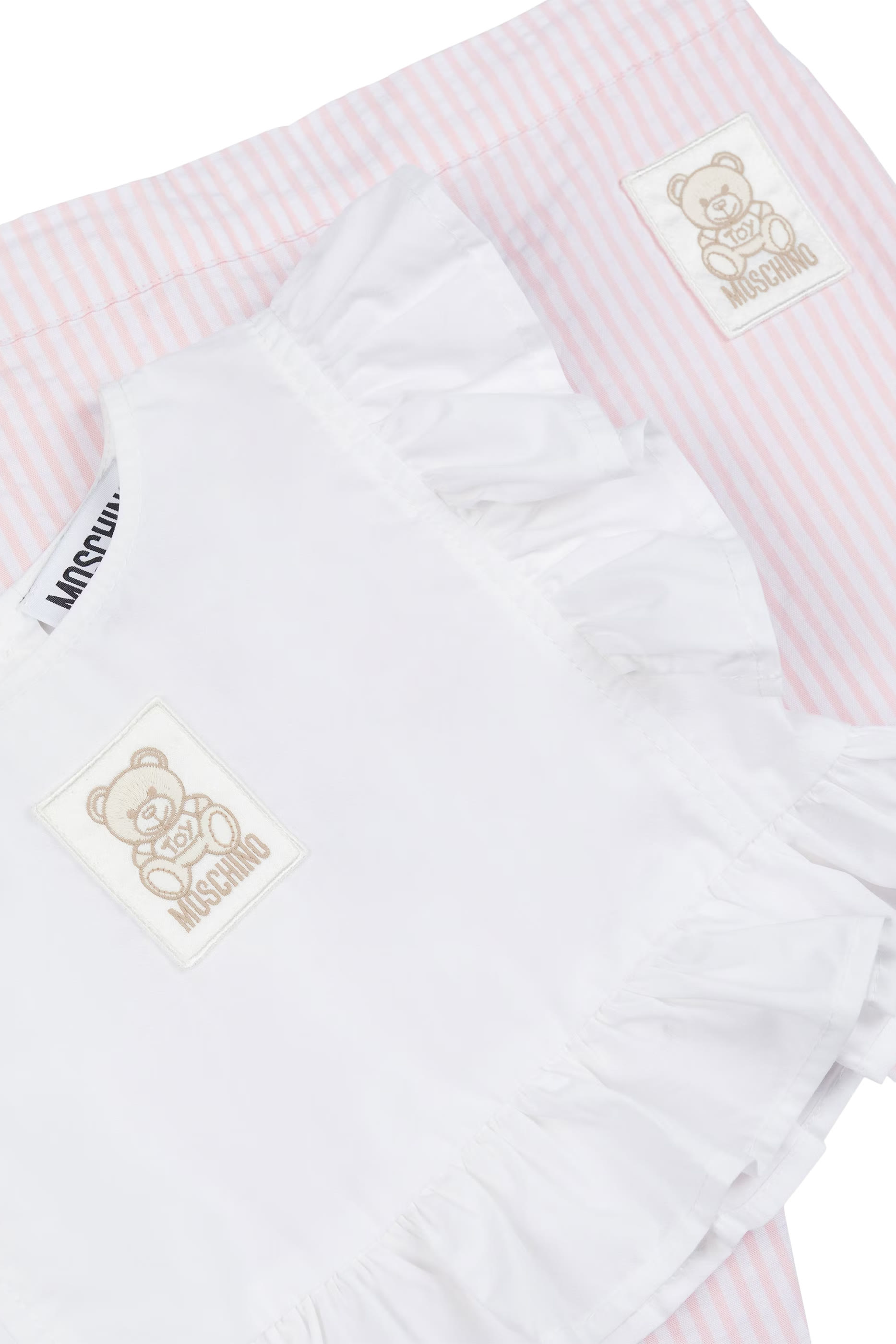 Kids Teddy Ruffle Detail Top & Trousers Set