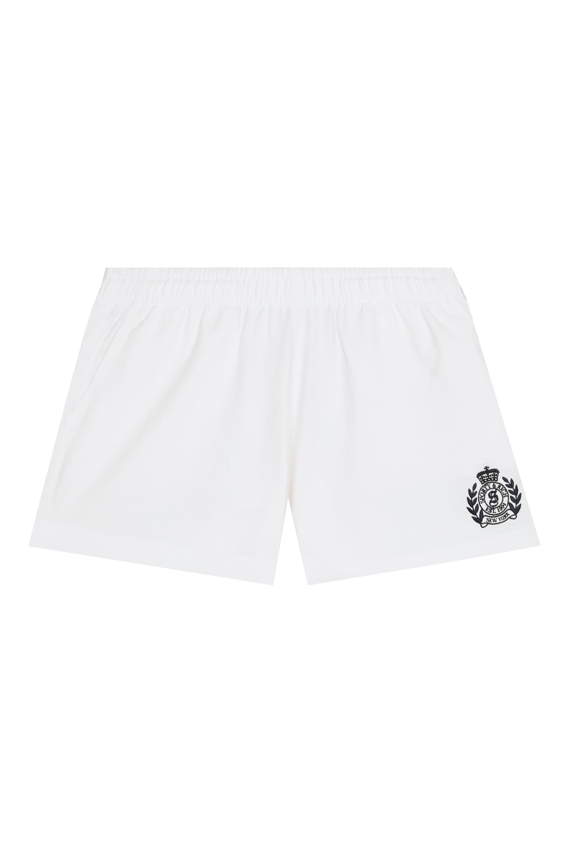 NY Crest Embroidered Disco Shorts
