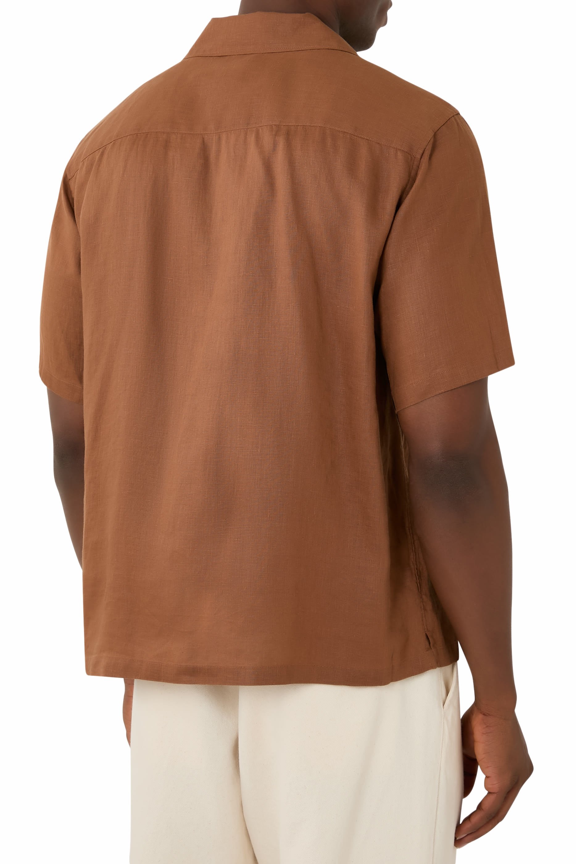 Noll Short-Sleeve Shirt in Relaxed Linen