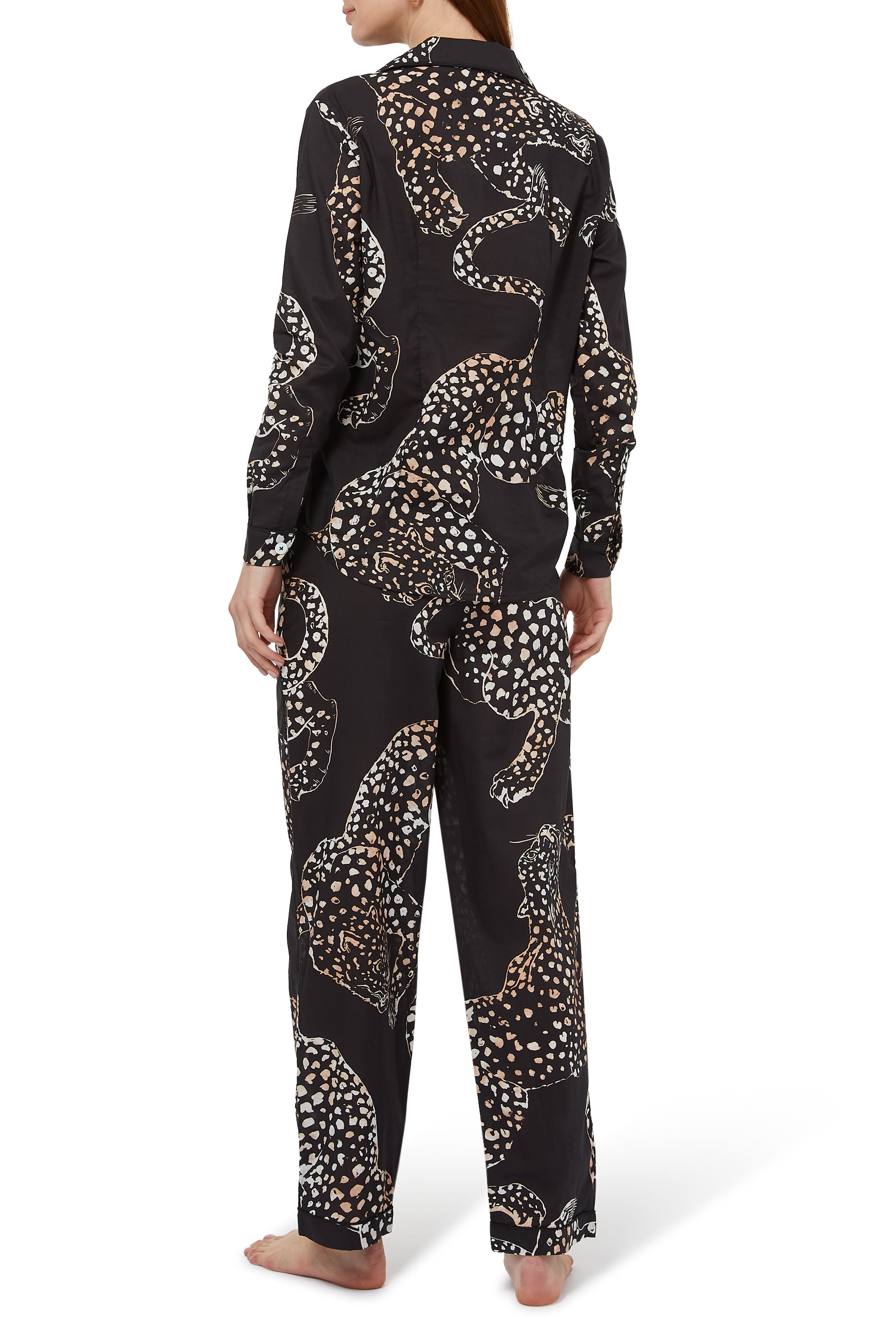 Jaguar Print Pajama Set