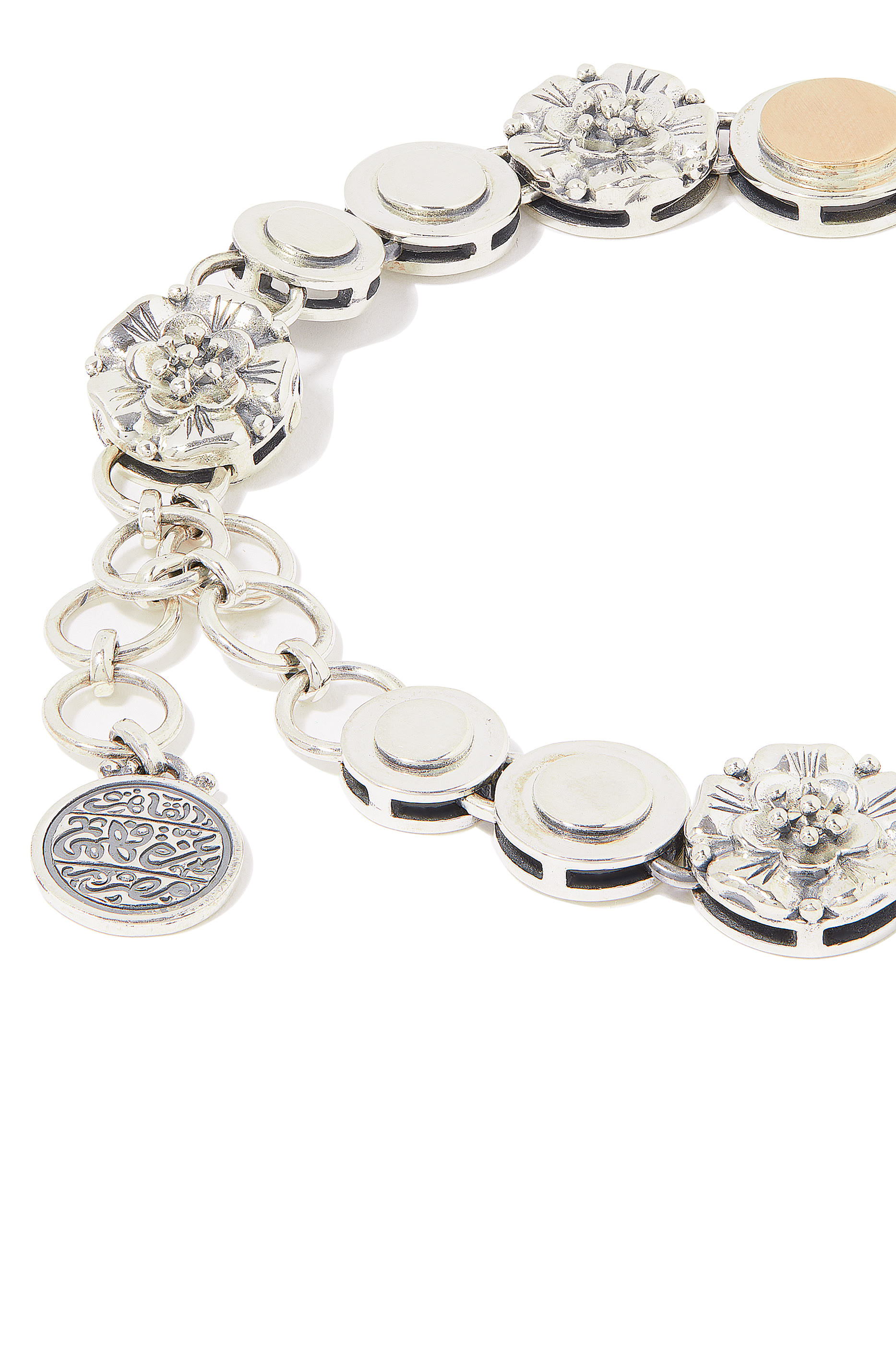 Endearment Bracelet, 18k Yellow Gold & Sterling Silver