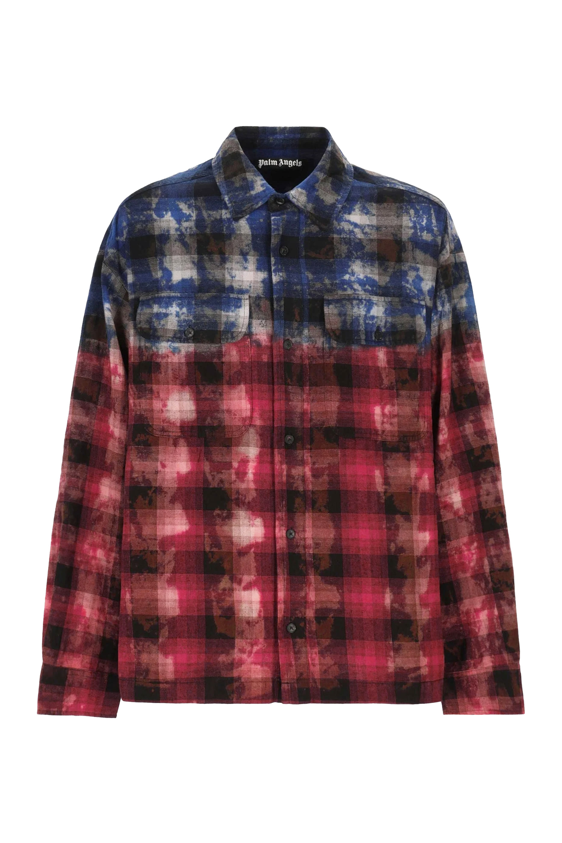 Curved-Logo Check Shirt