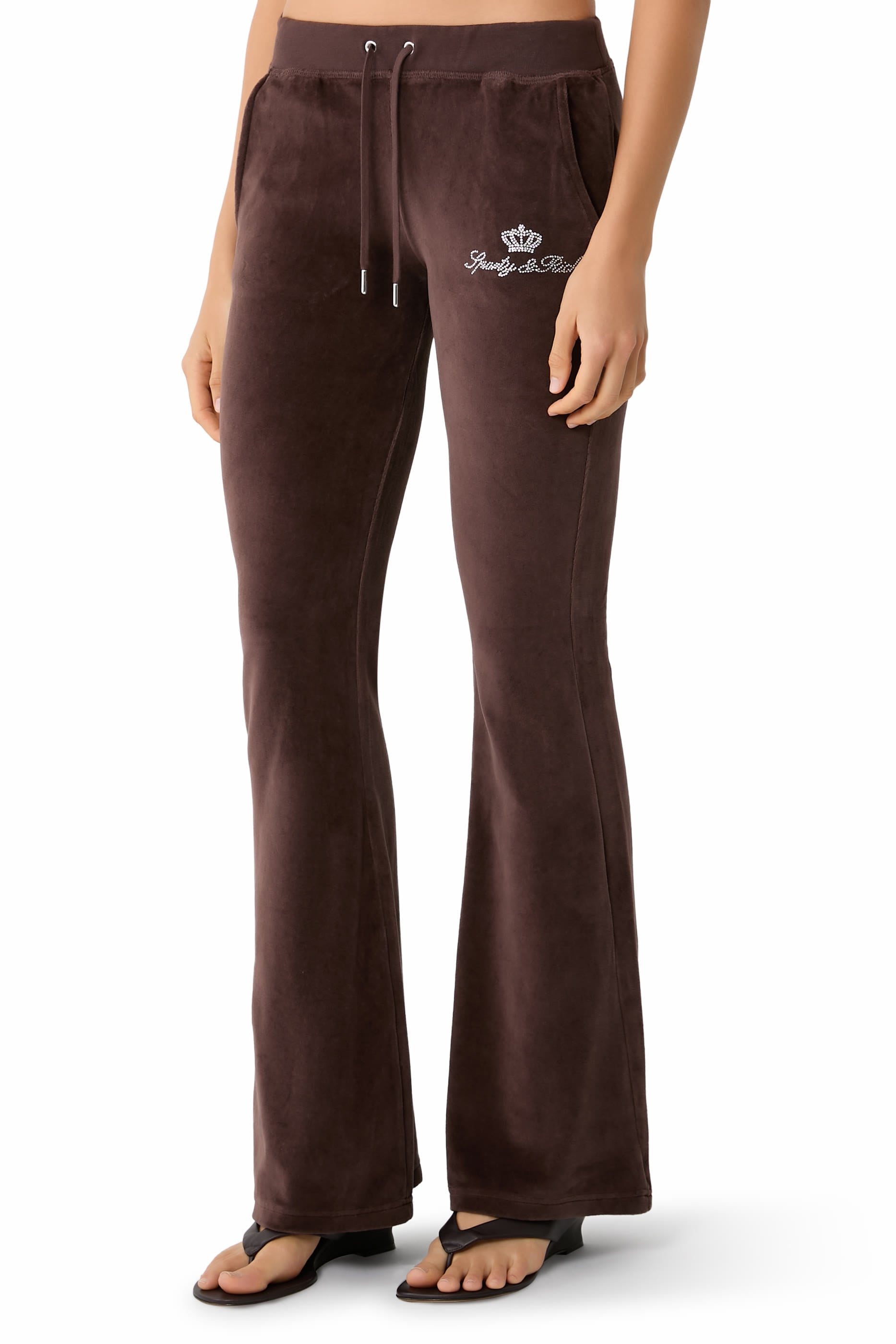 Juicy Script Velour Sweatpants