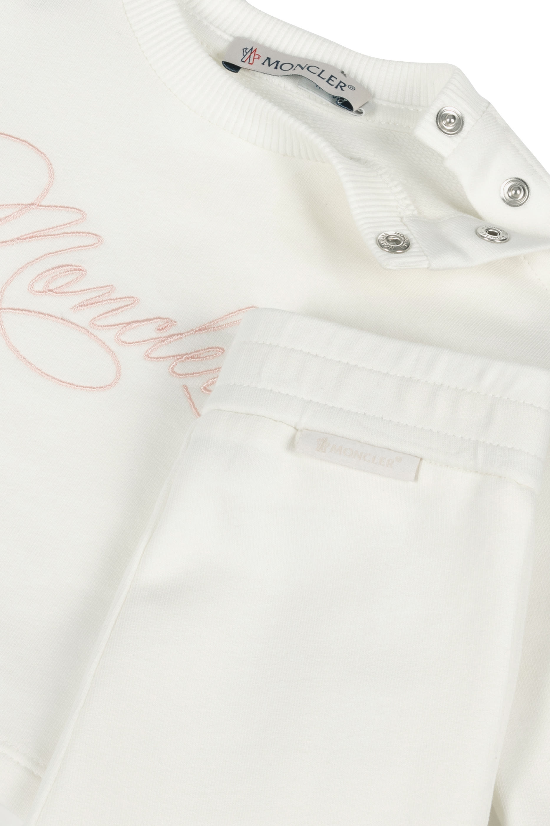 Kids Embroidered Cursive Logo Cotton Set