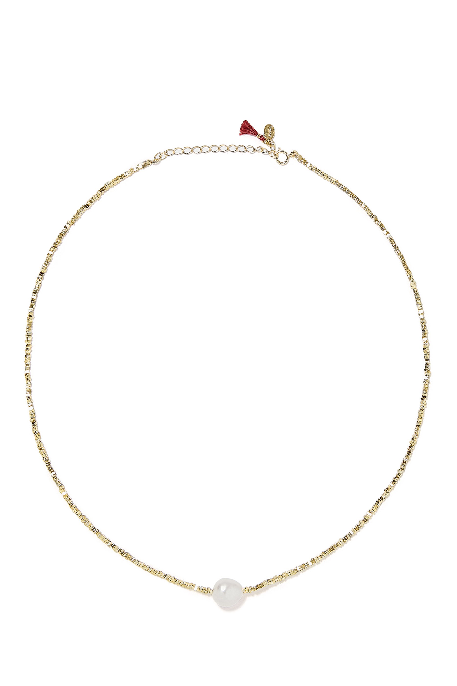 Dasha Necklace, 14k Gold Vermeil & Freshwater Pearl