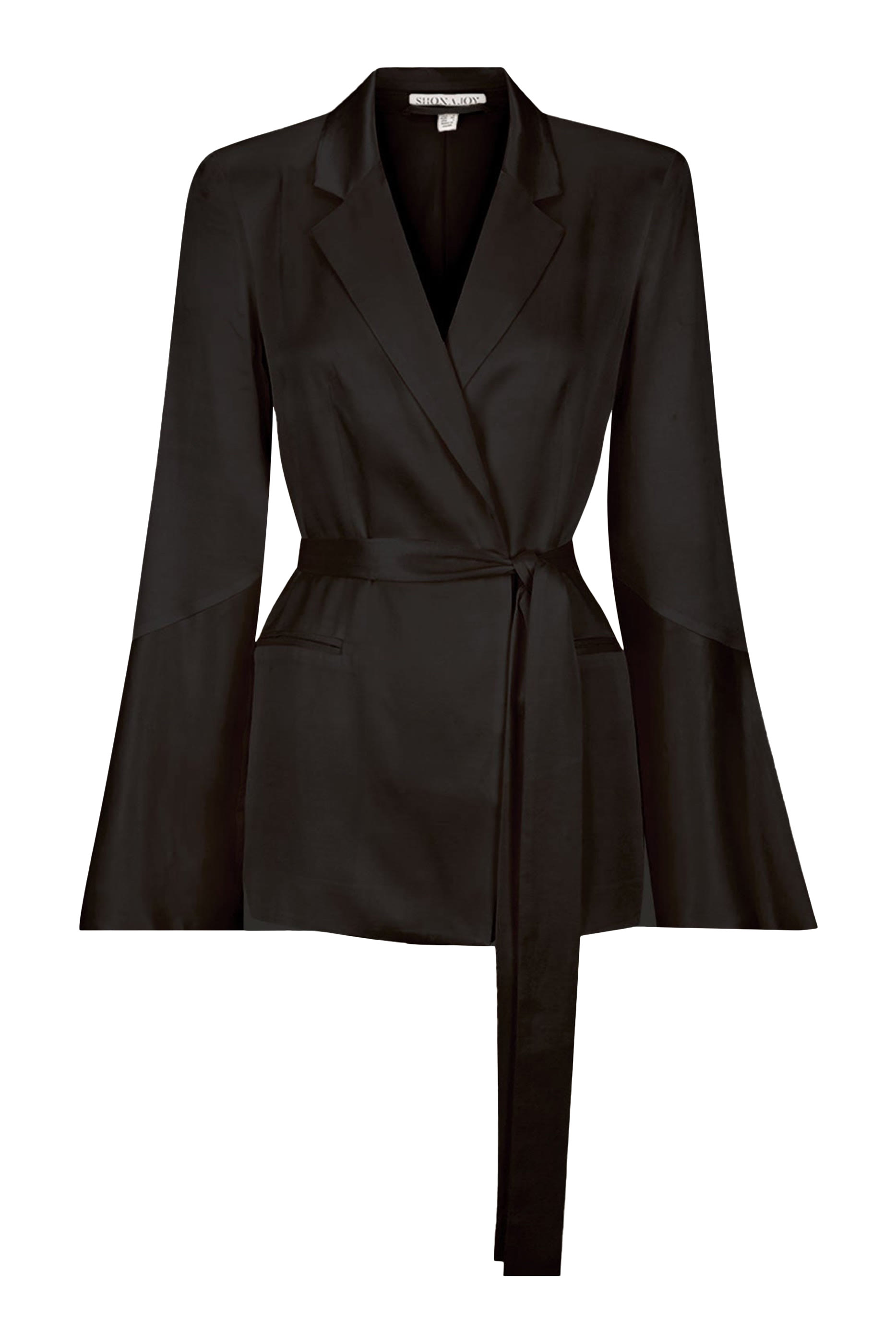 La Lune Flared Sleeves Belted Blazer