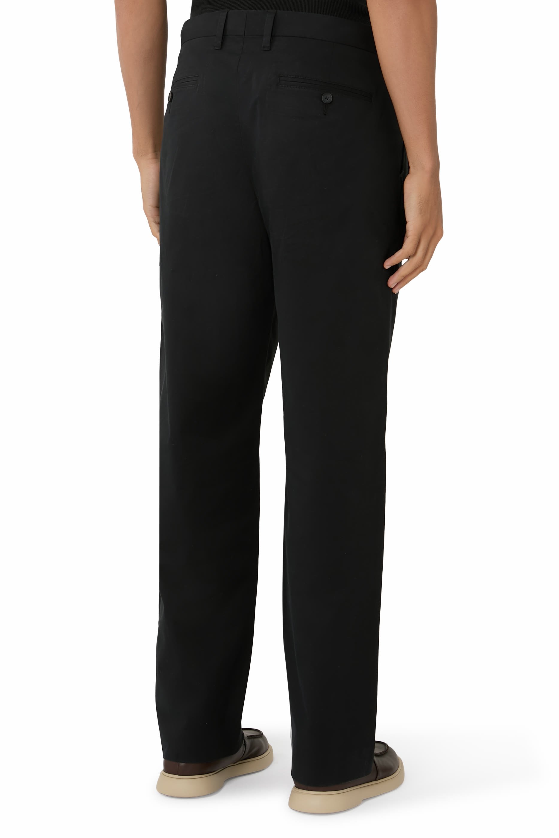  Louie Relaxed Stretch-Cotton Double-Pleated Trousers