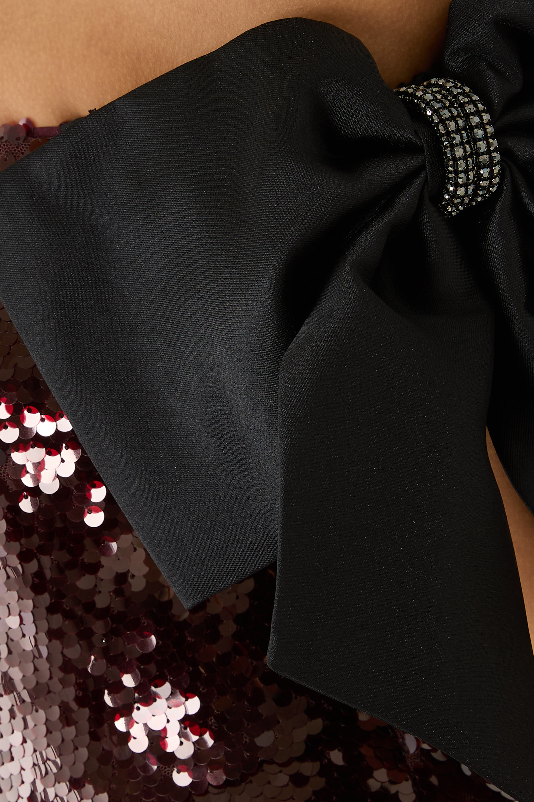 Sequin Bow Maxi Dress