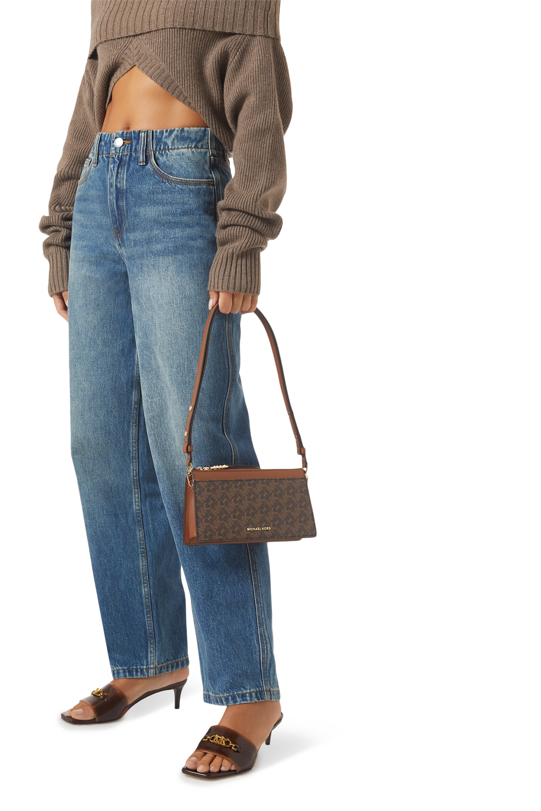 Large Empire Signature Logo Convertible Crossbody Bag