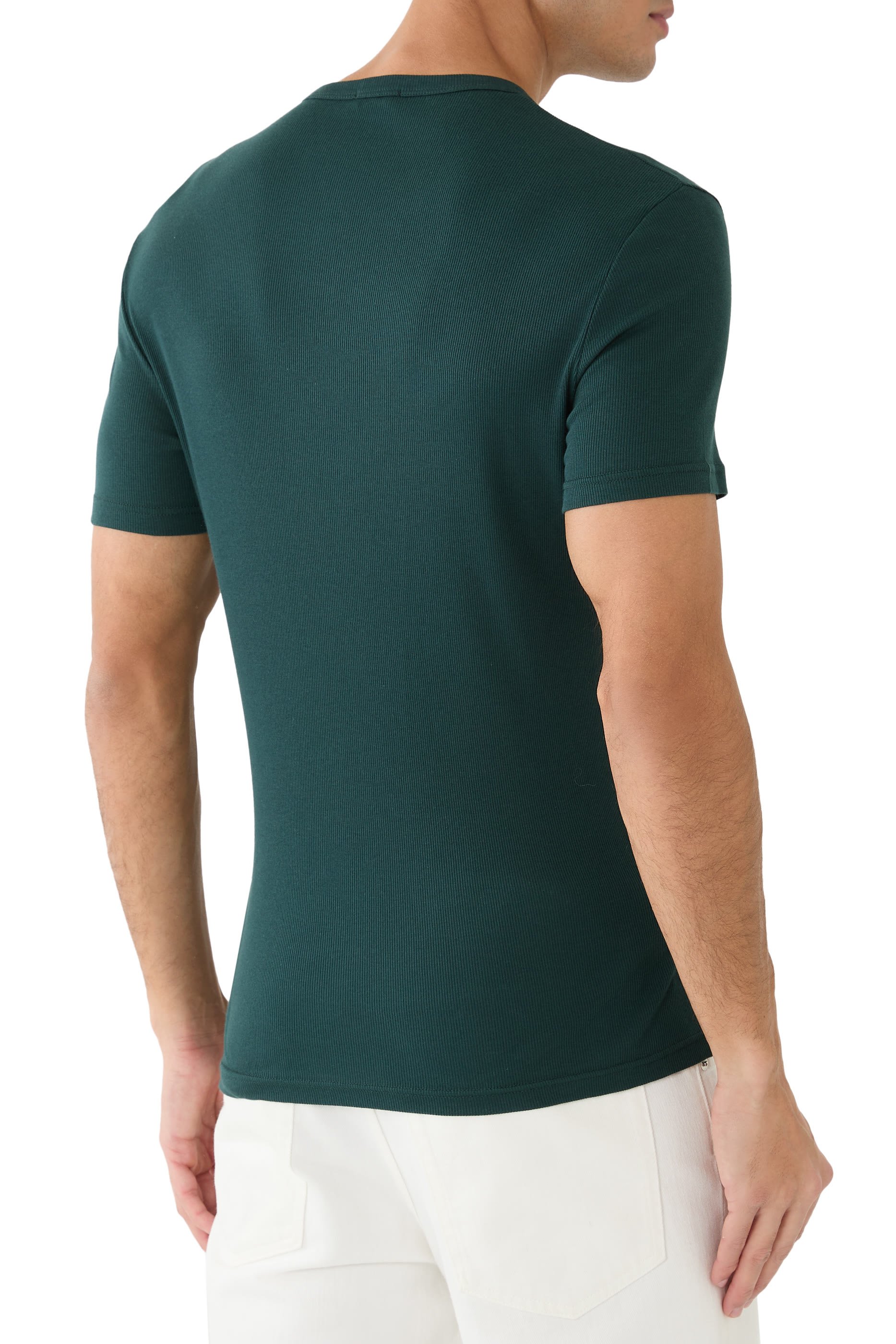 Ribbed Cotton Modal T-Shirt