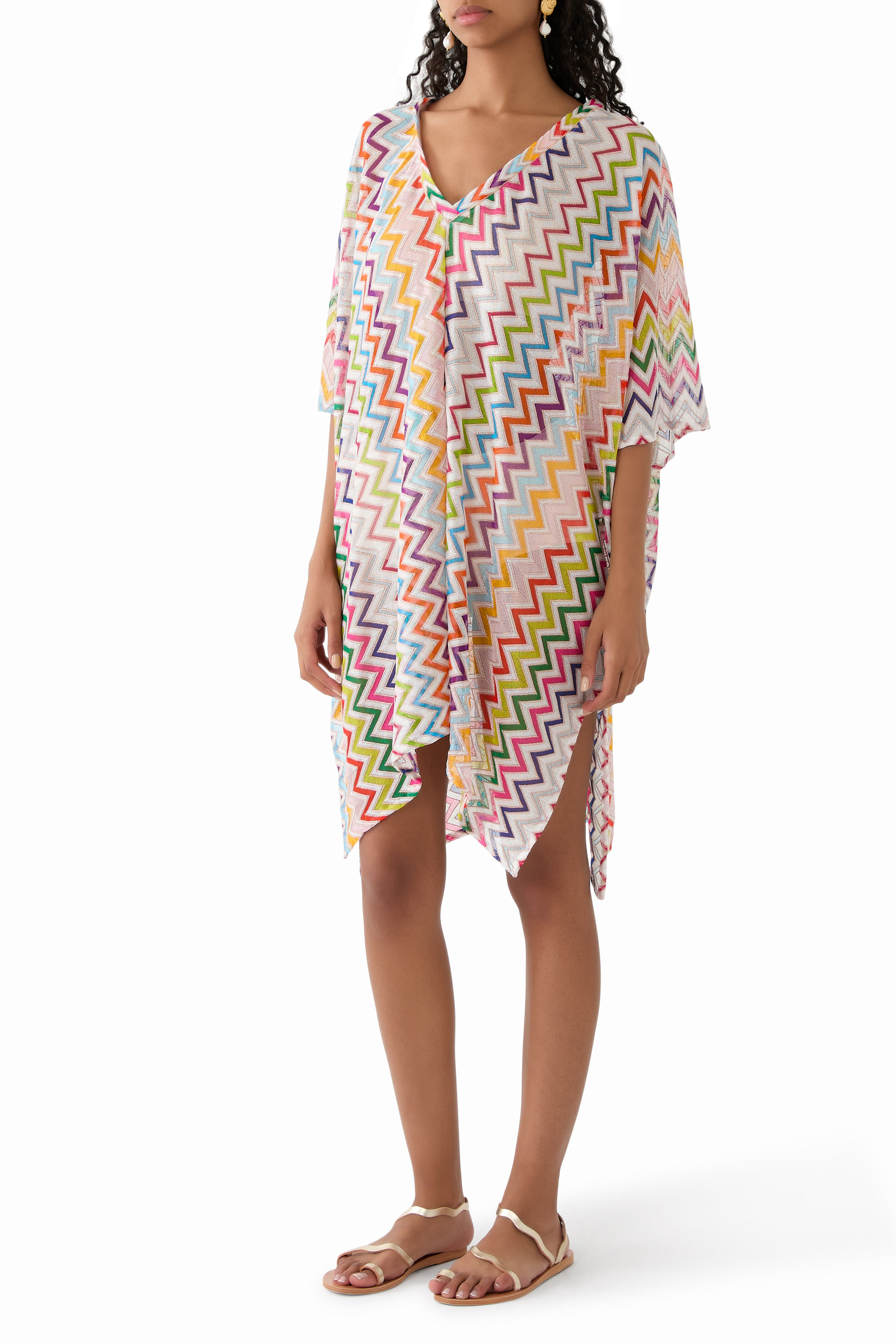 Semi-Sheer Short Beach Dress