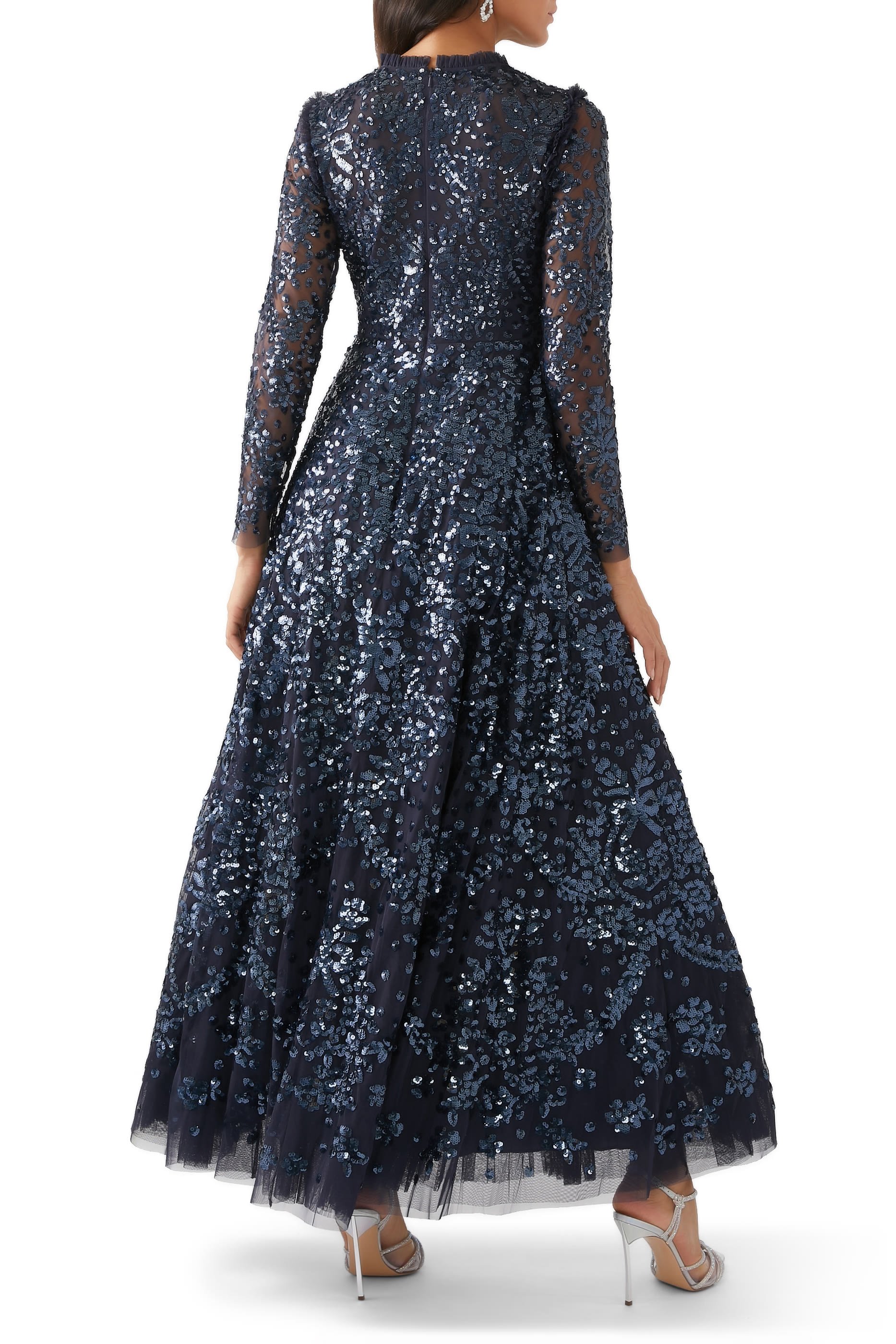Victorian Wreath Long Sleeve Gown