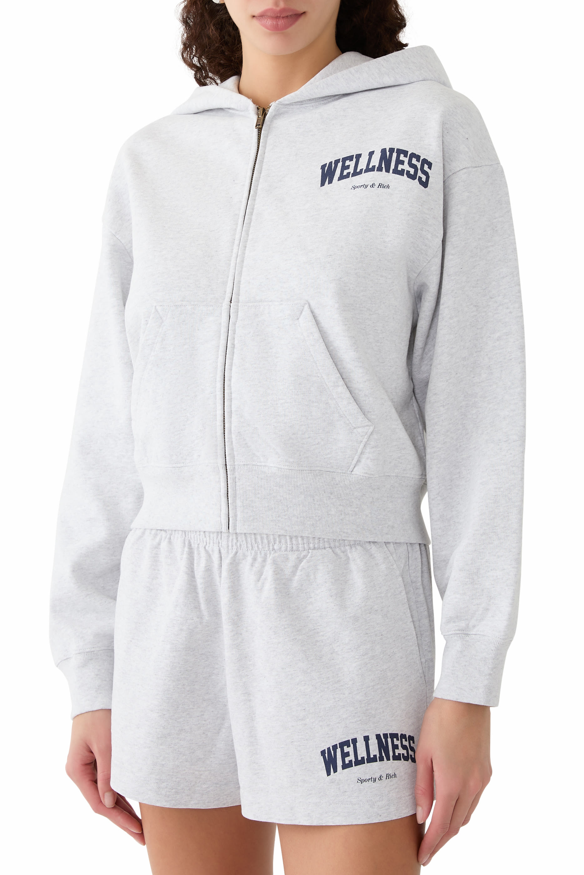 Wellness Ivy Cropped Zip Hoodie