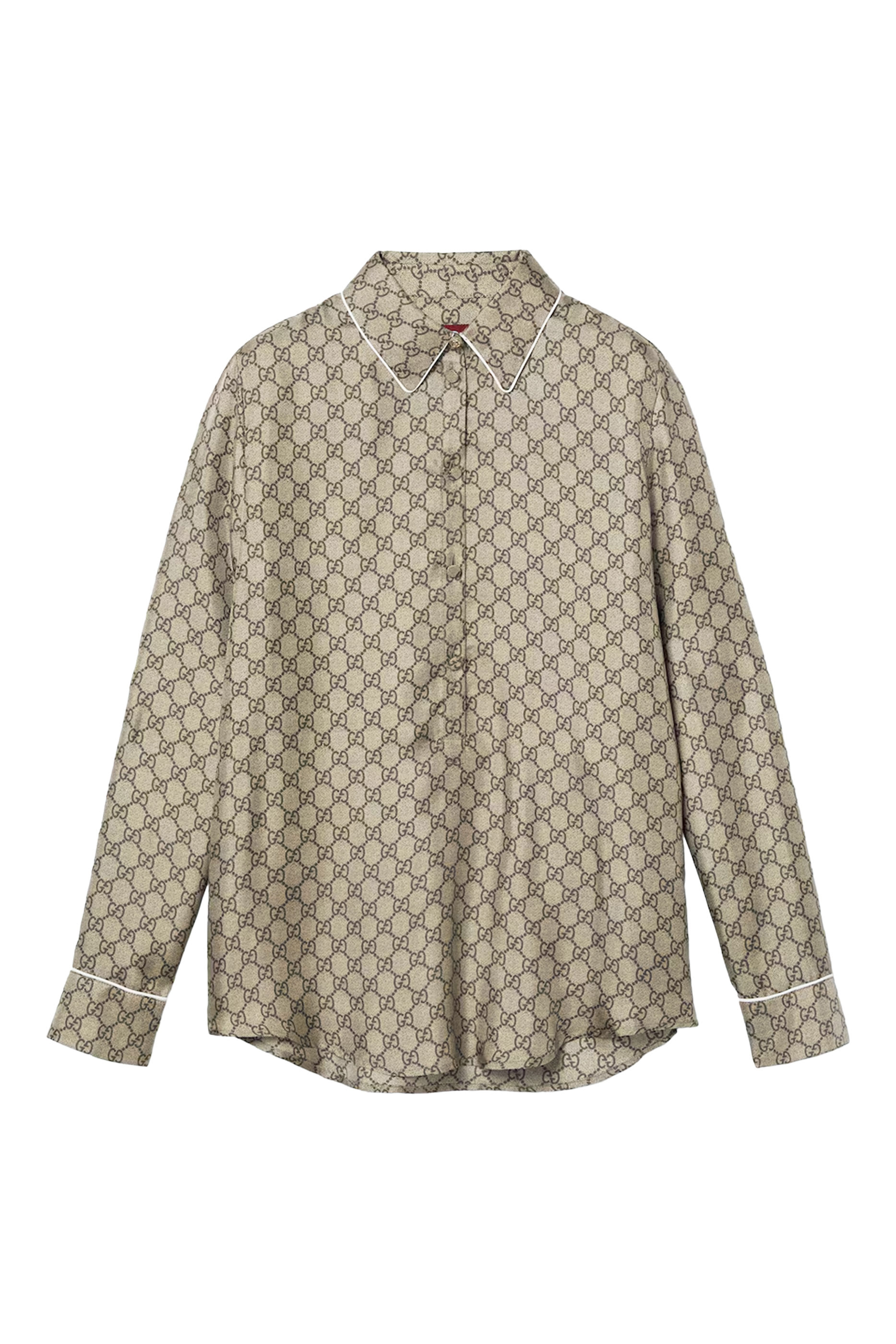 Printed Silk Twill Shirt