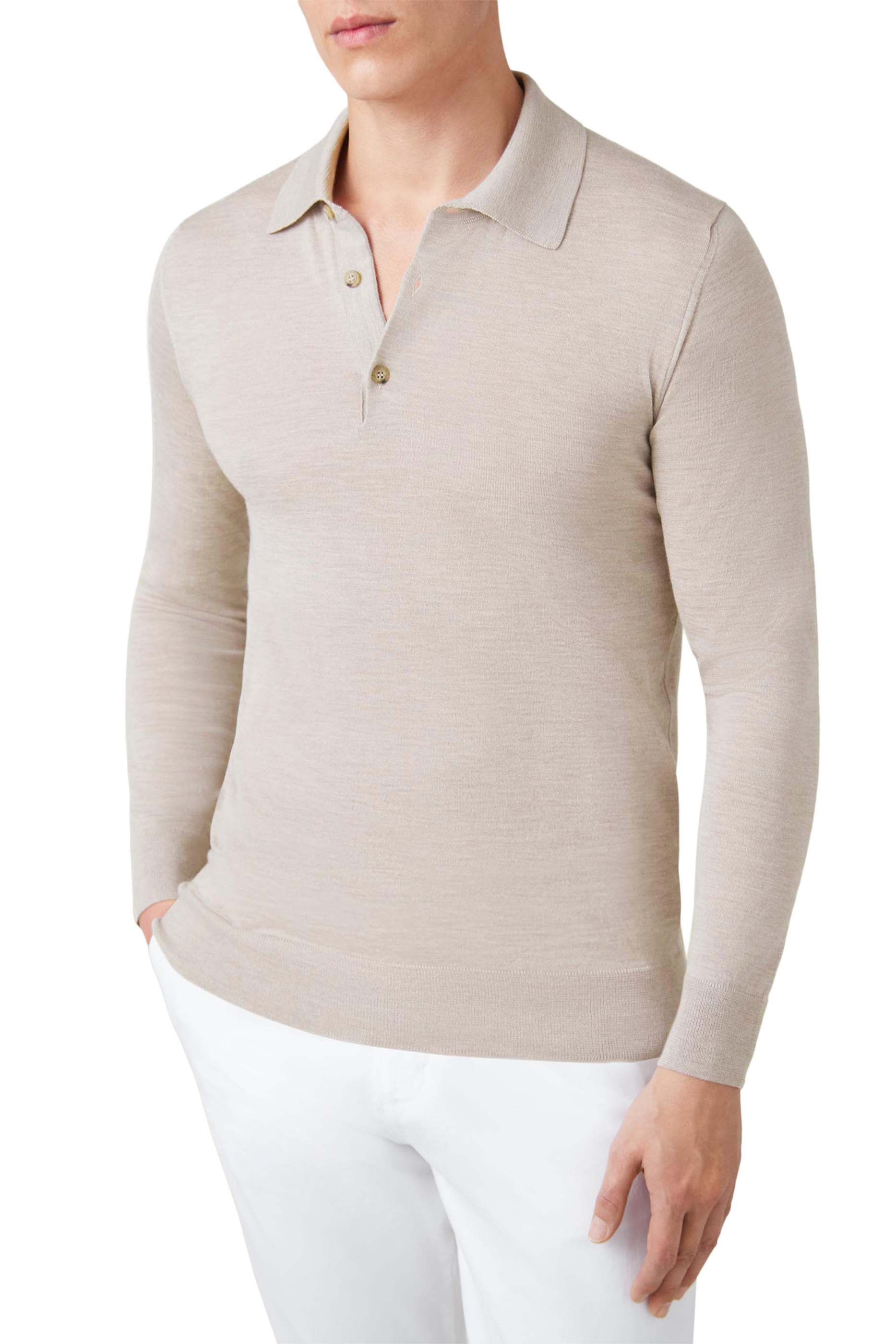 Silk Cashmere Knitted Polo