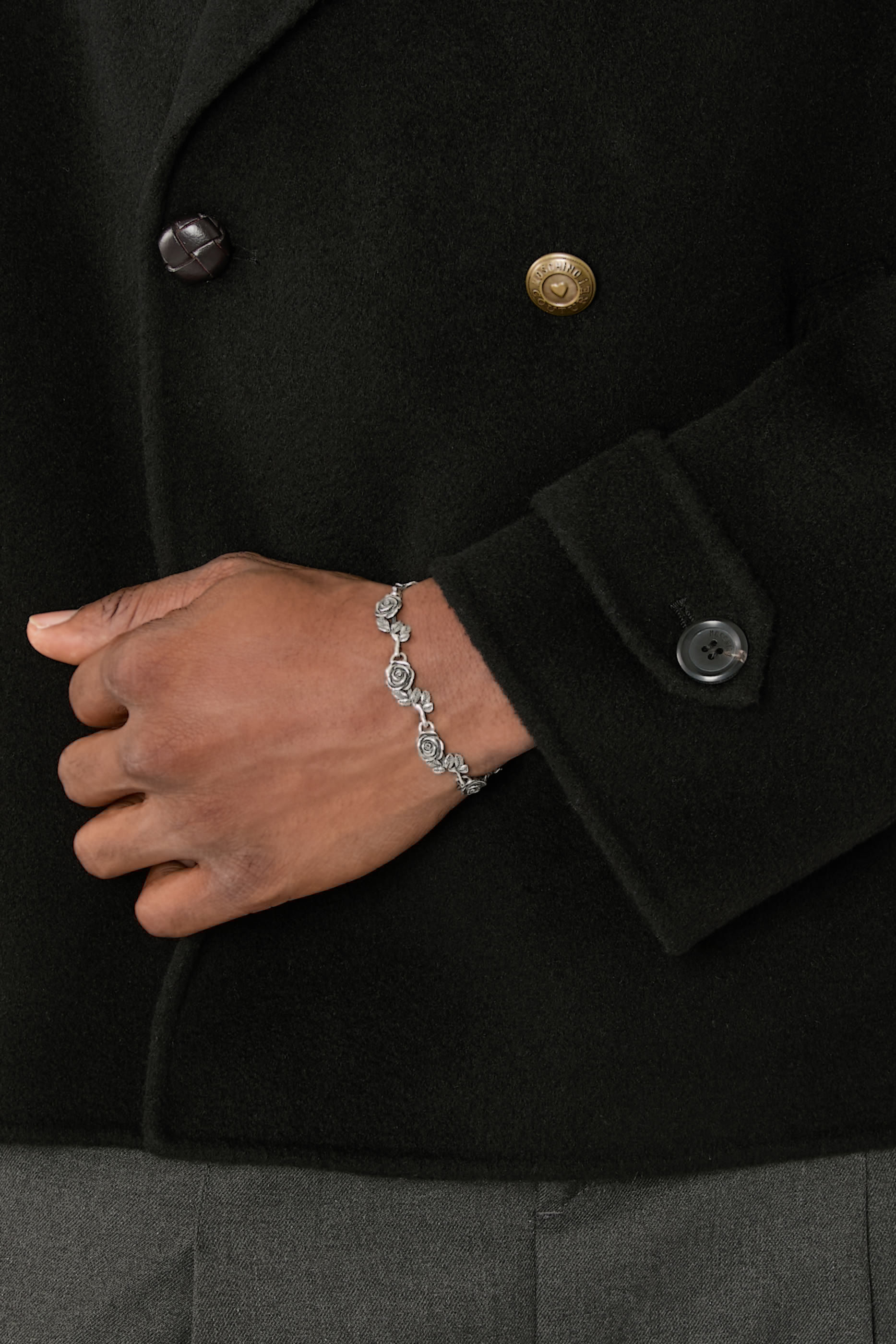 Multi Roses Bracelet, Sterling Silver