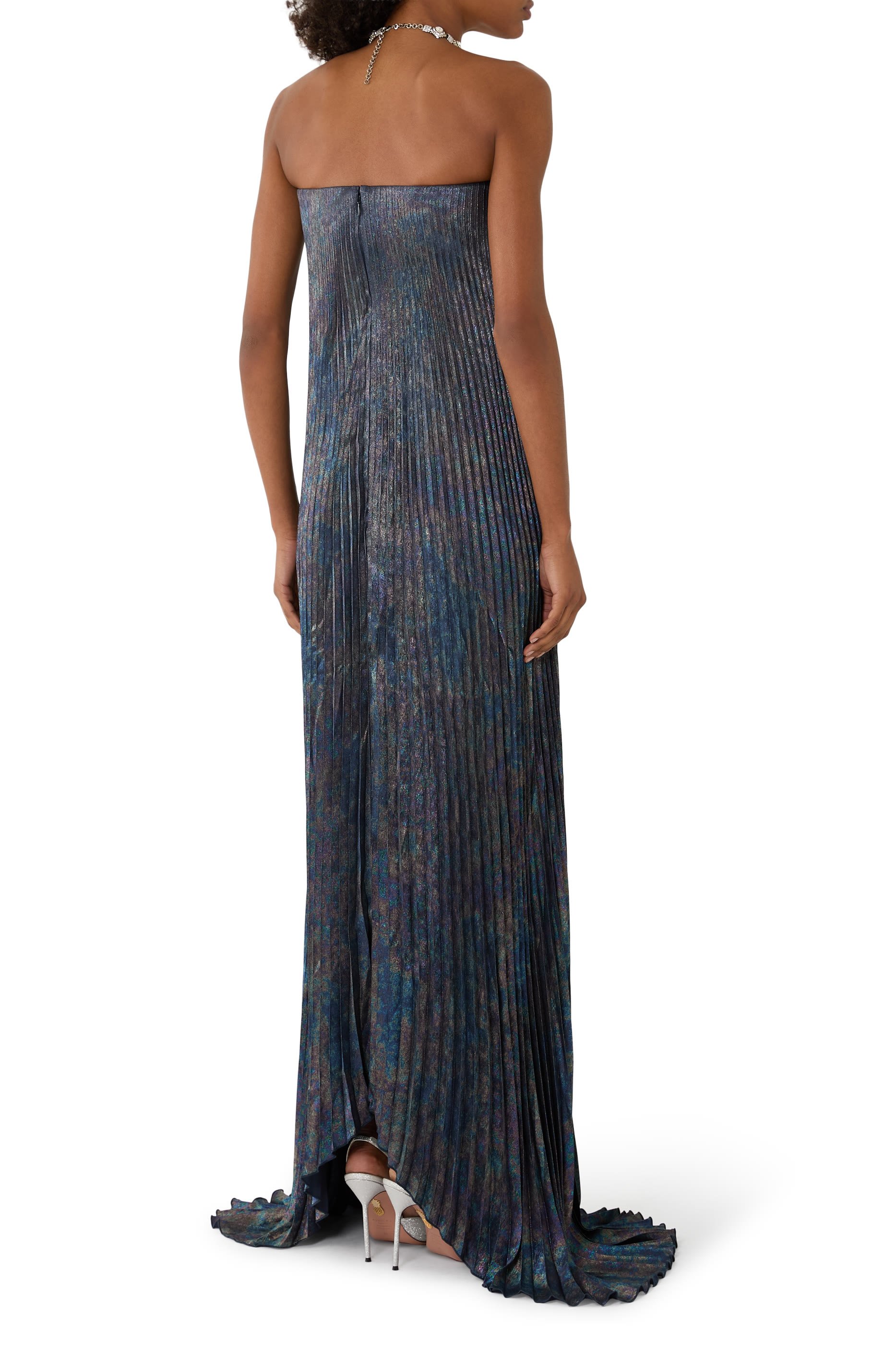 Galaxy-Print Maxi Dress