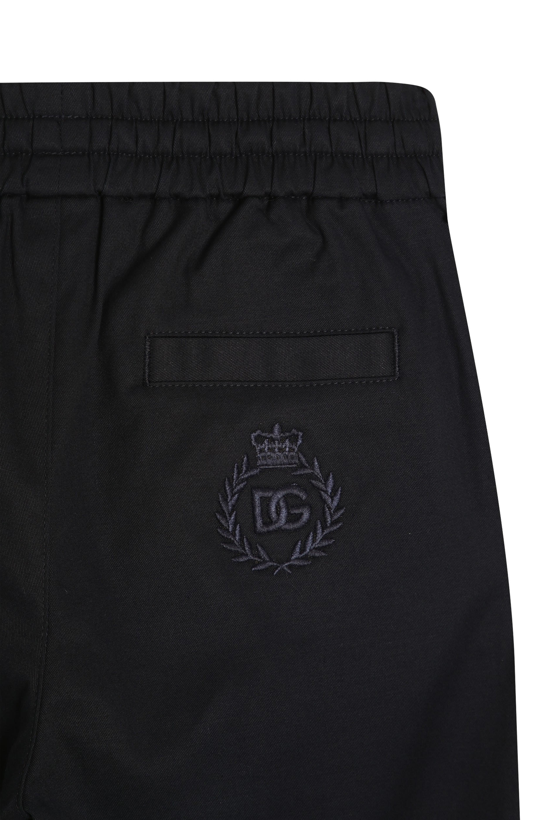 Kids Logo Embroidery Gabardine Pants