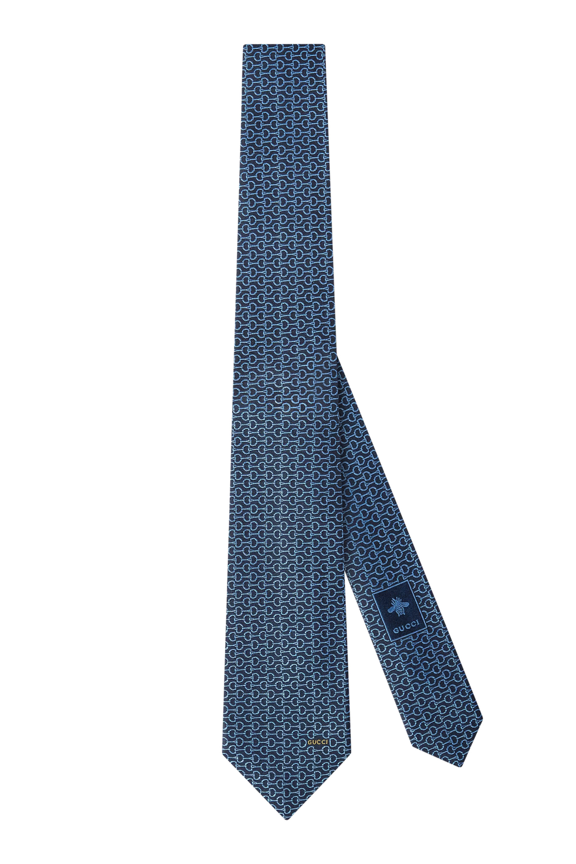Horsebit Silk Jacquard Tie
