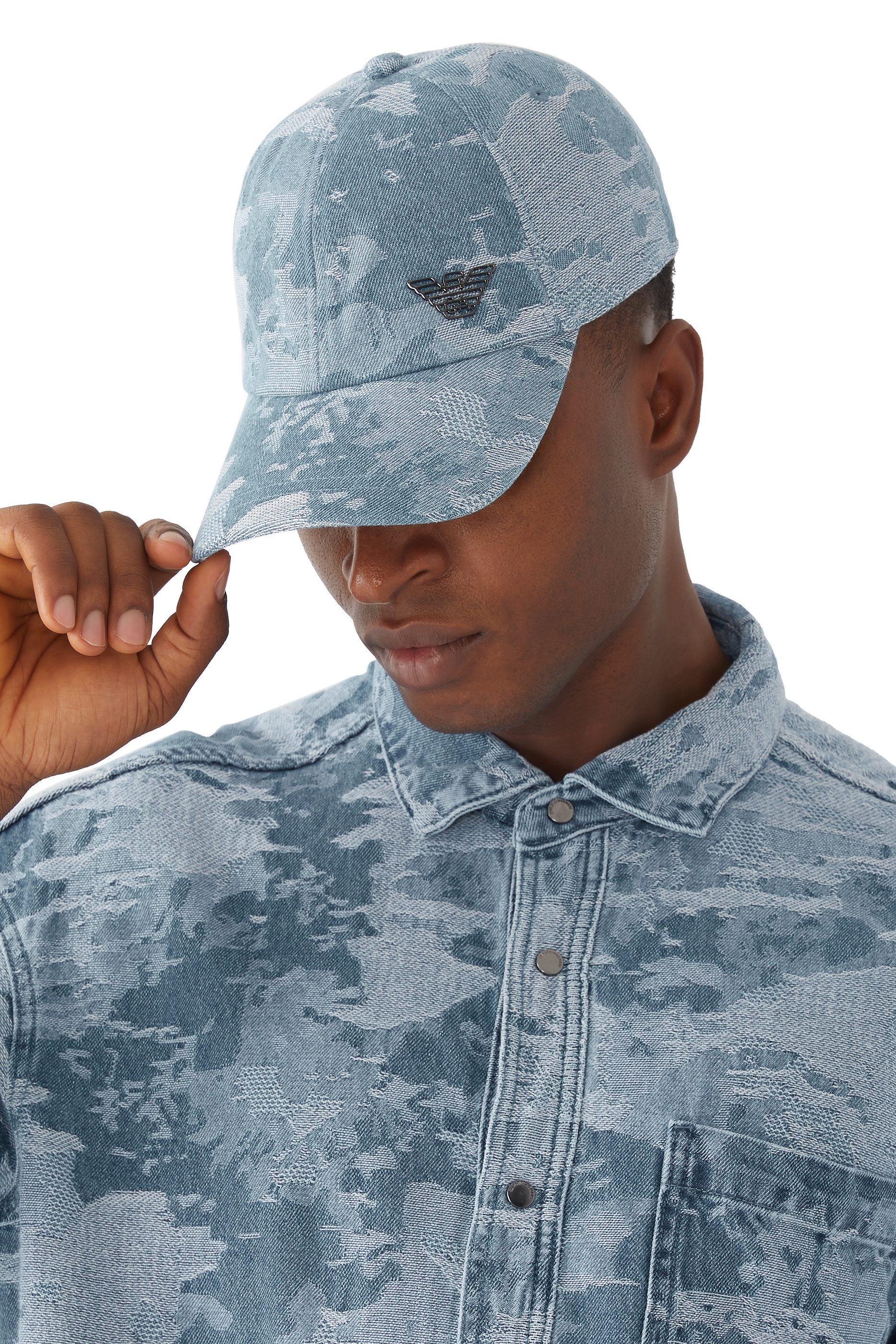 Embroidered Denim Baseball Cap