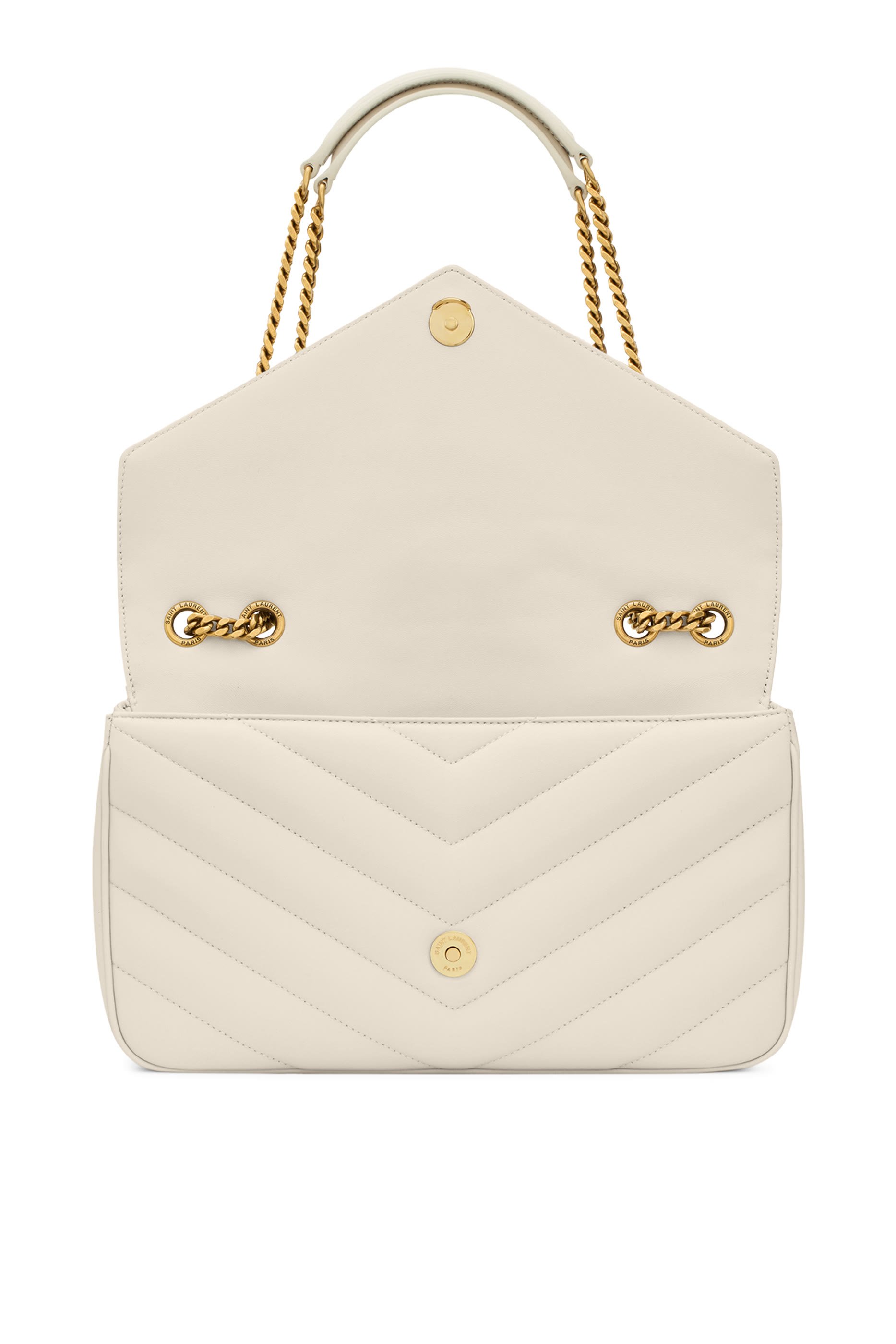  Loulou Medium Chain Bag In Matelass&eacute; Lambskin 