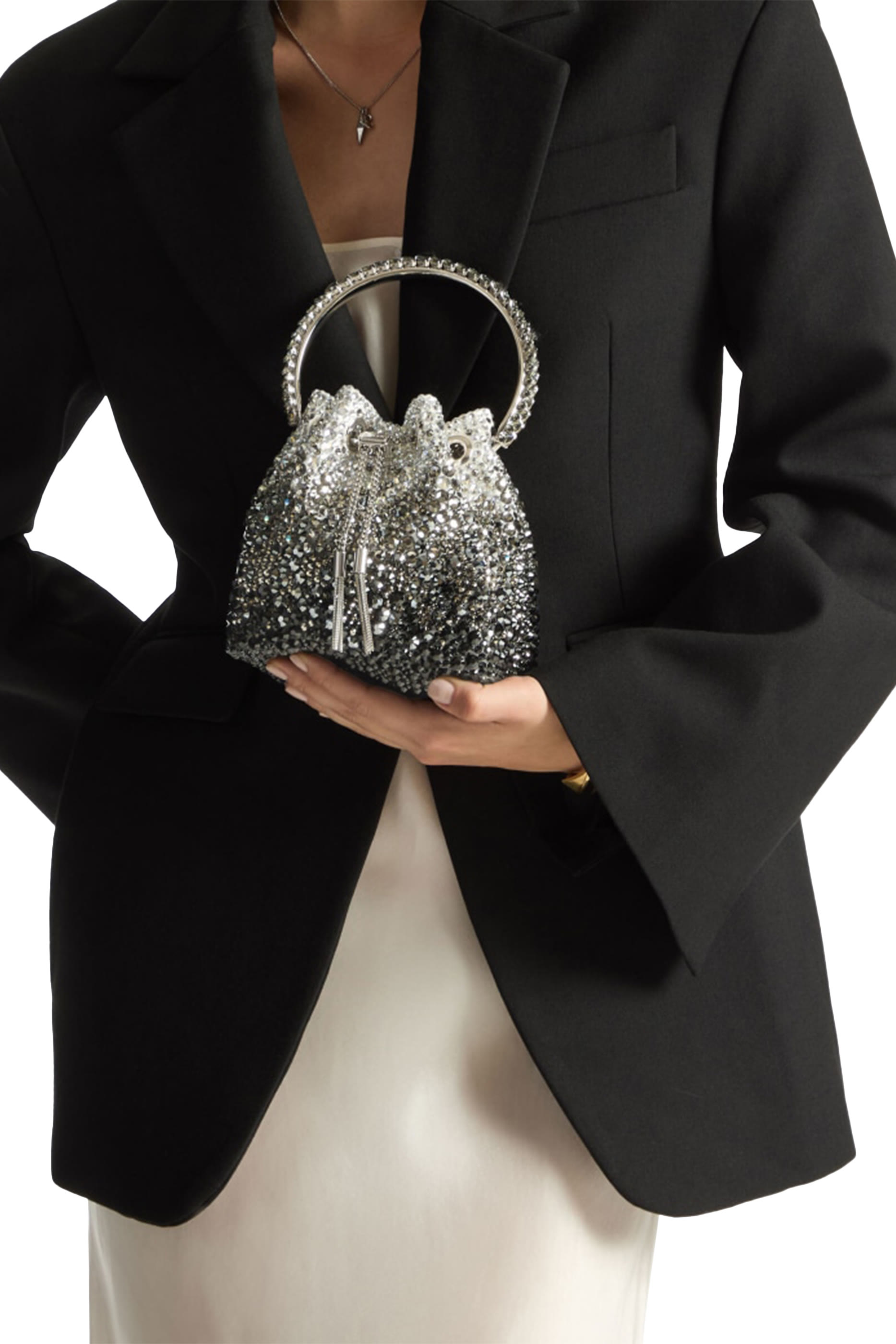 Bon Bon Satin Crystal Bag