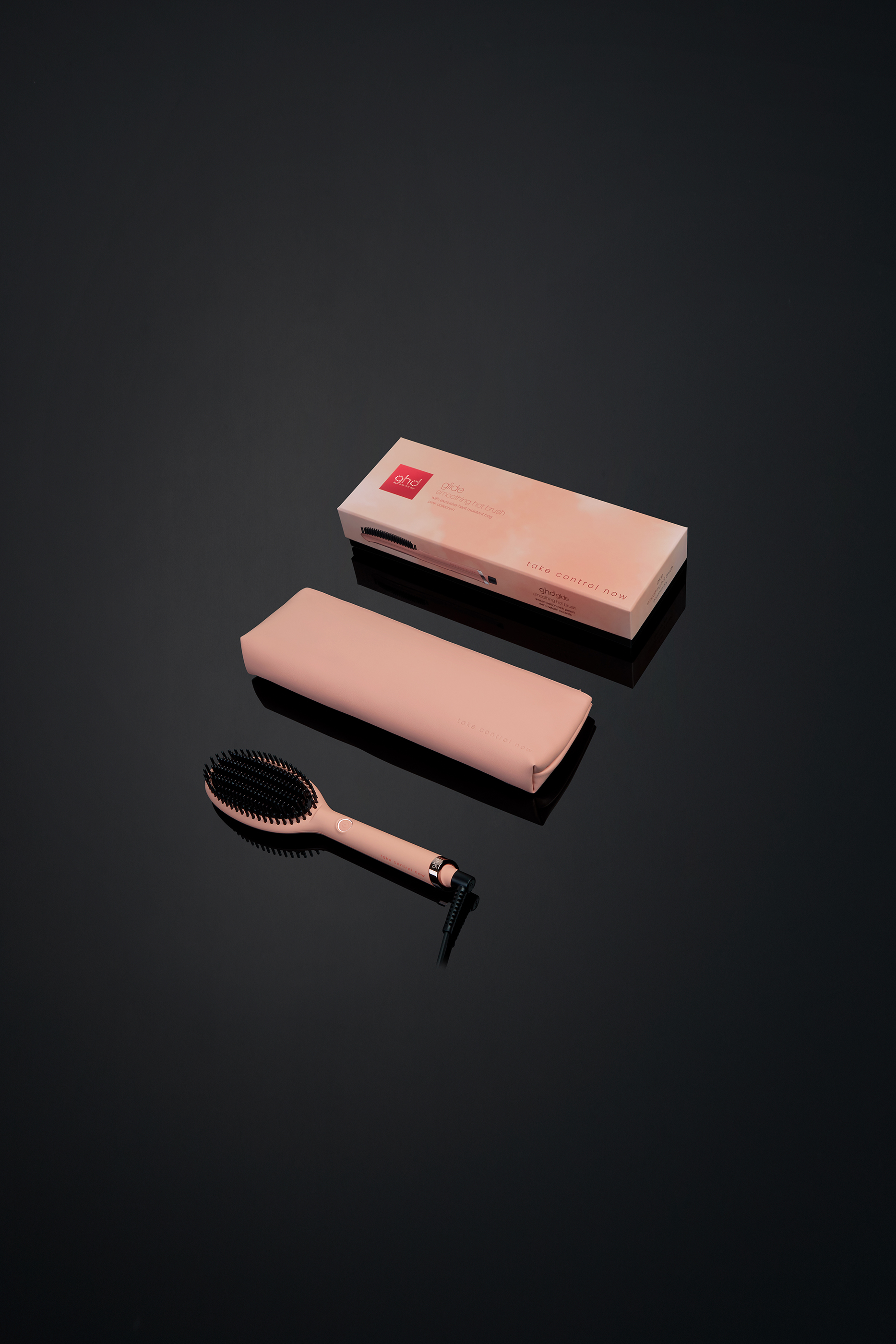 Pink Collection Glide Hair Straightener Brush