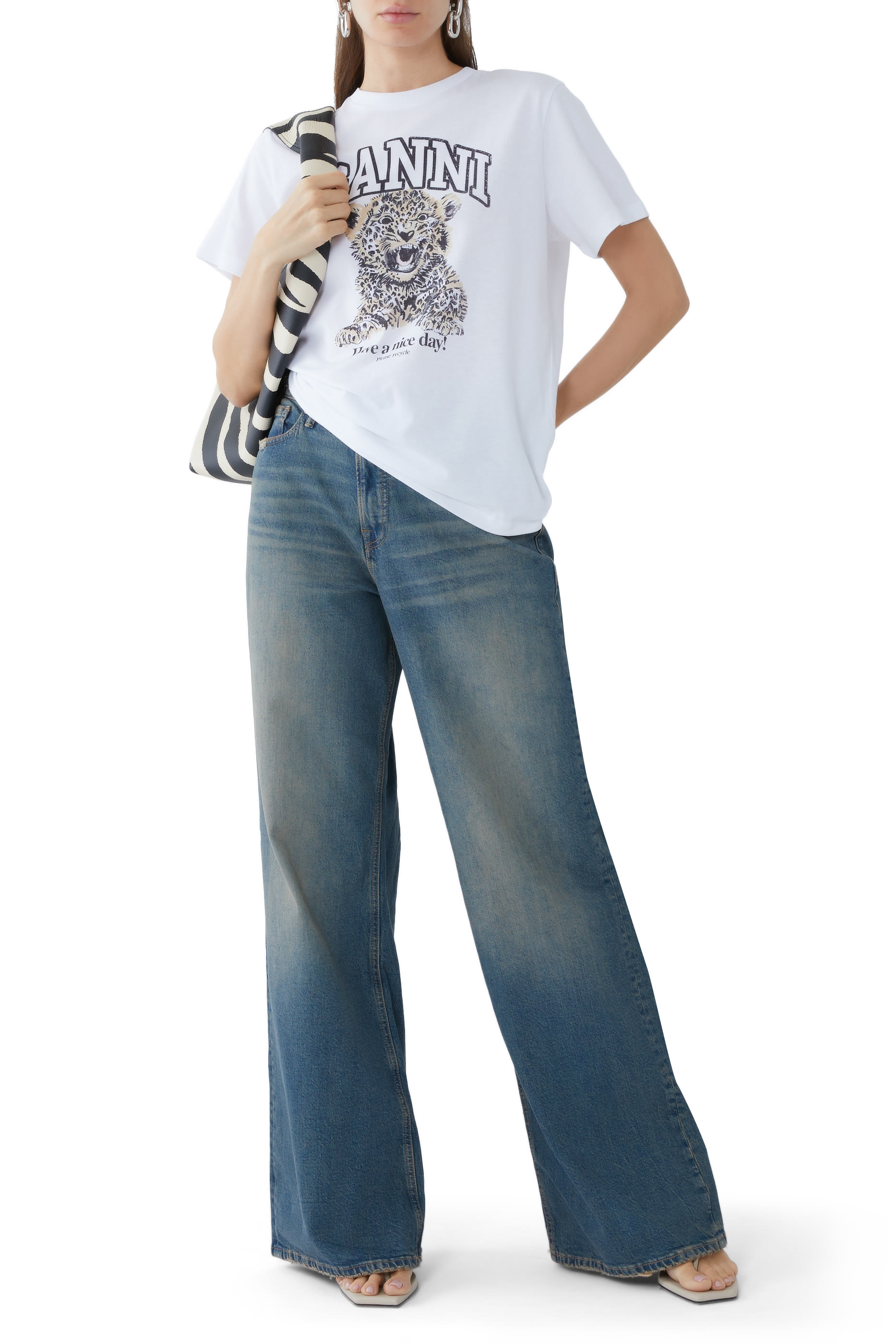 Good Ease Adjustable Tabs Wide Leg Pants