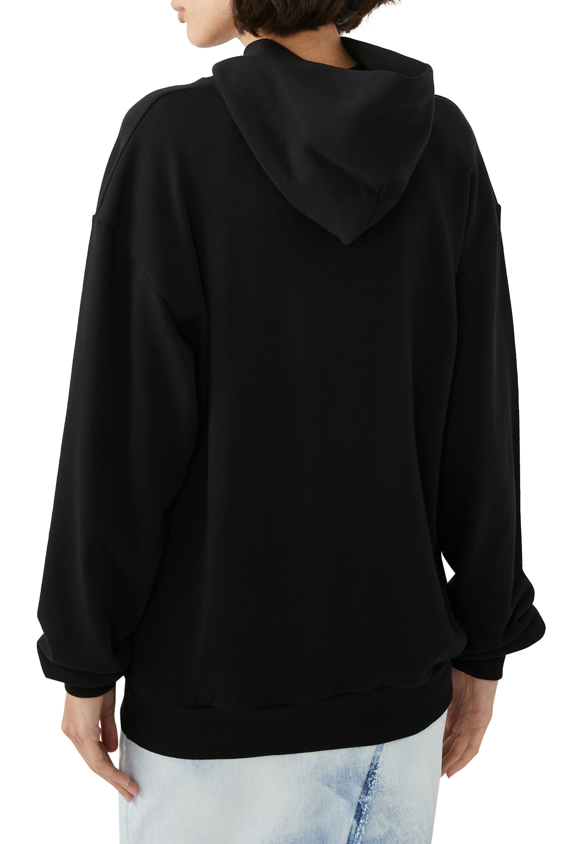 Rhinestone Writing Hoodie Sweatshirt