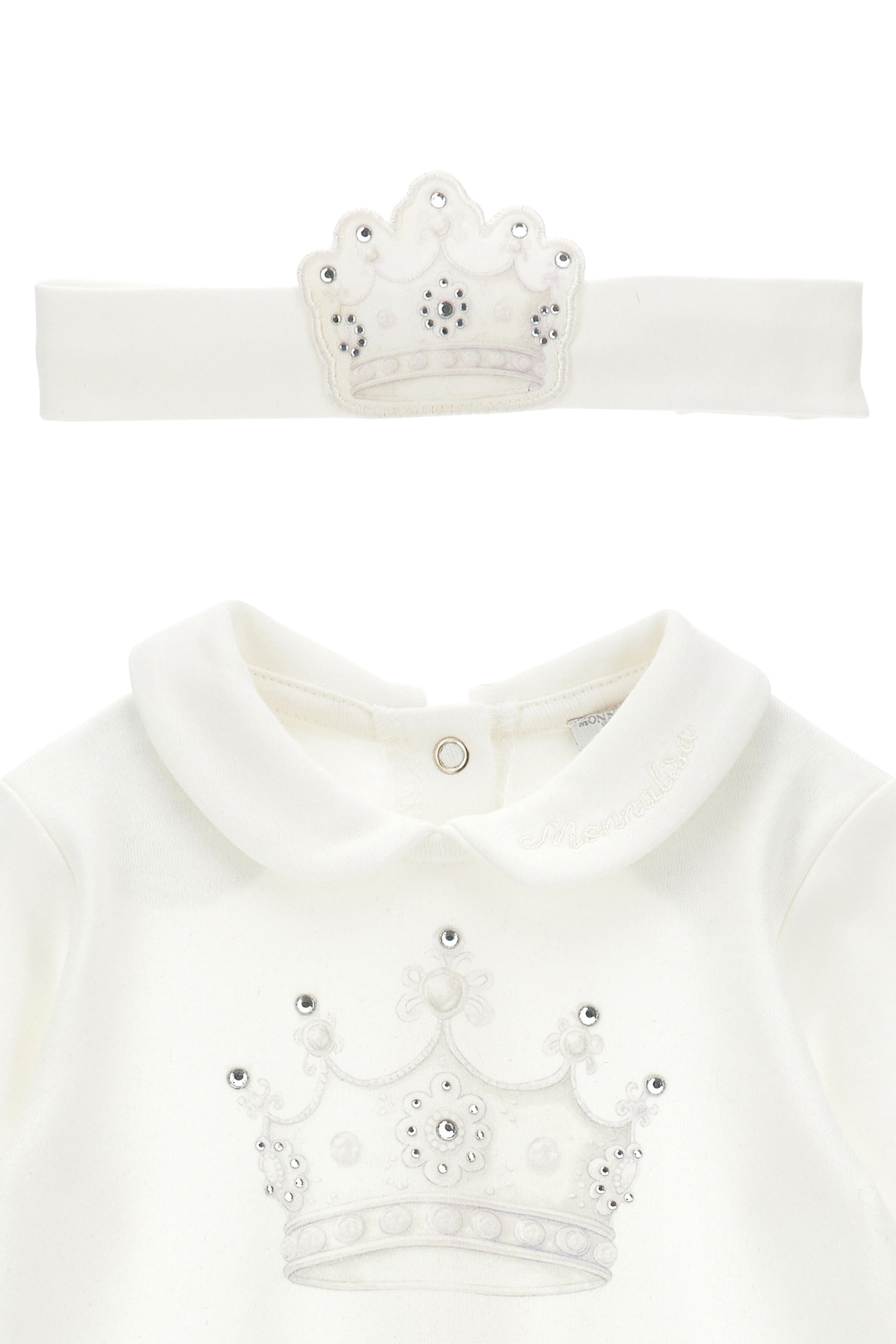 Kids Jumpsuit Rhinestone Headband & Crown Set