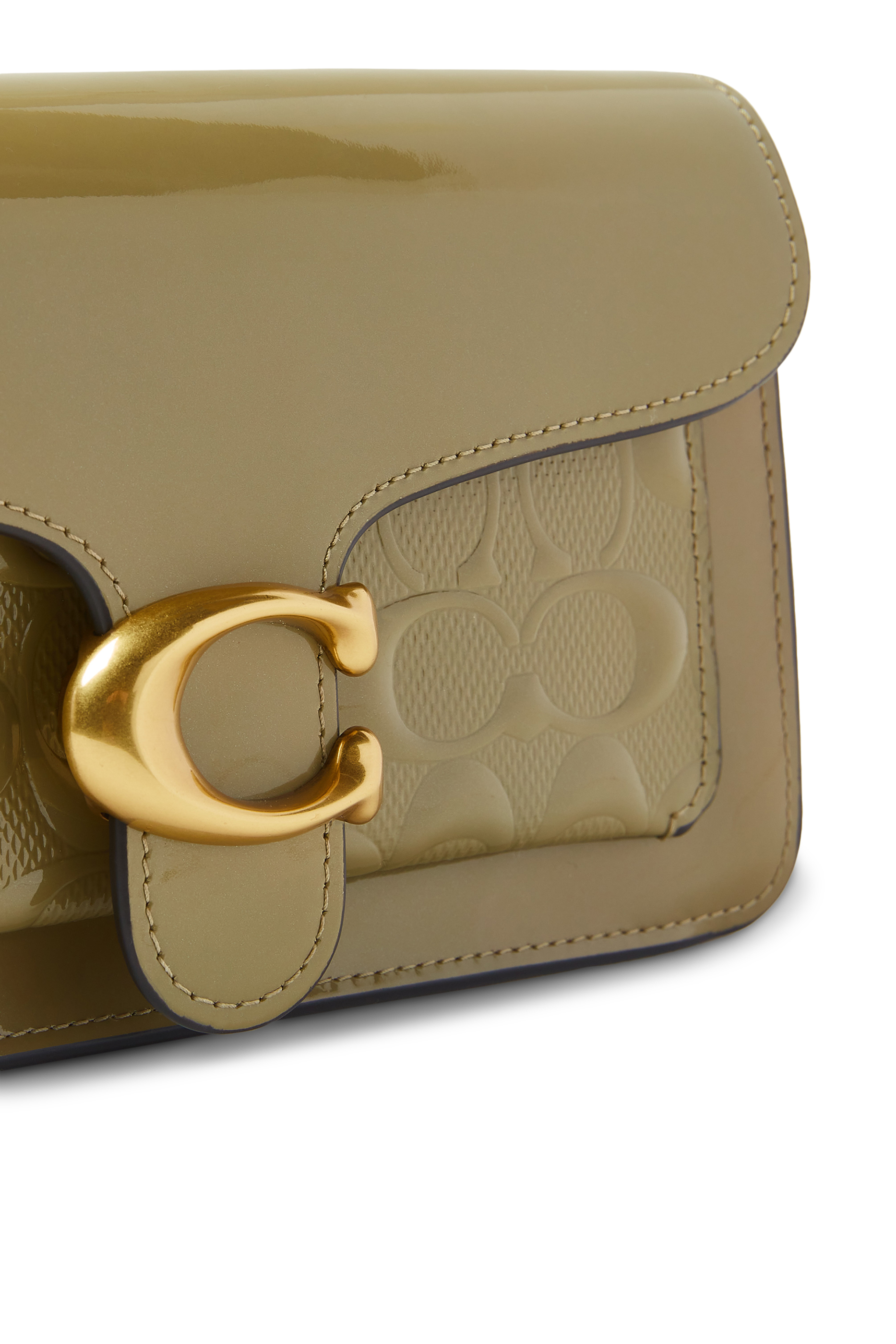 Tabby Signature Patent Leather Clutch Bag