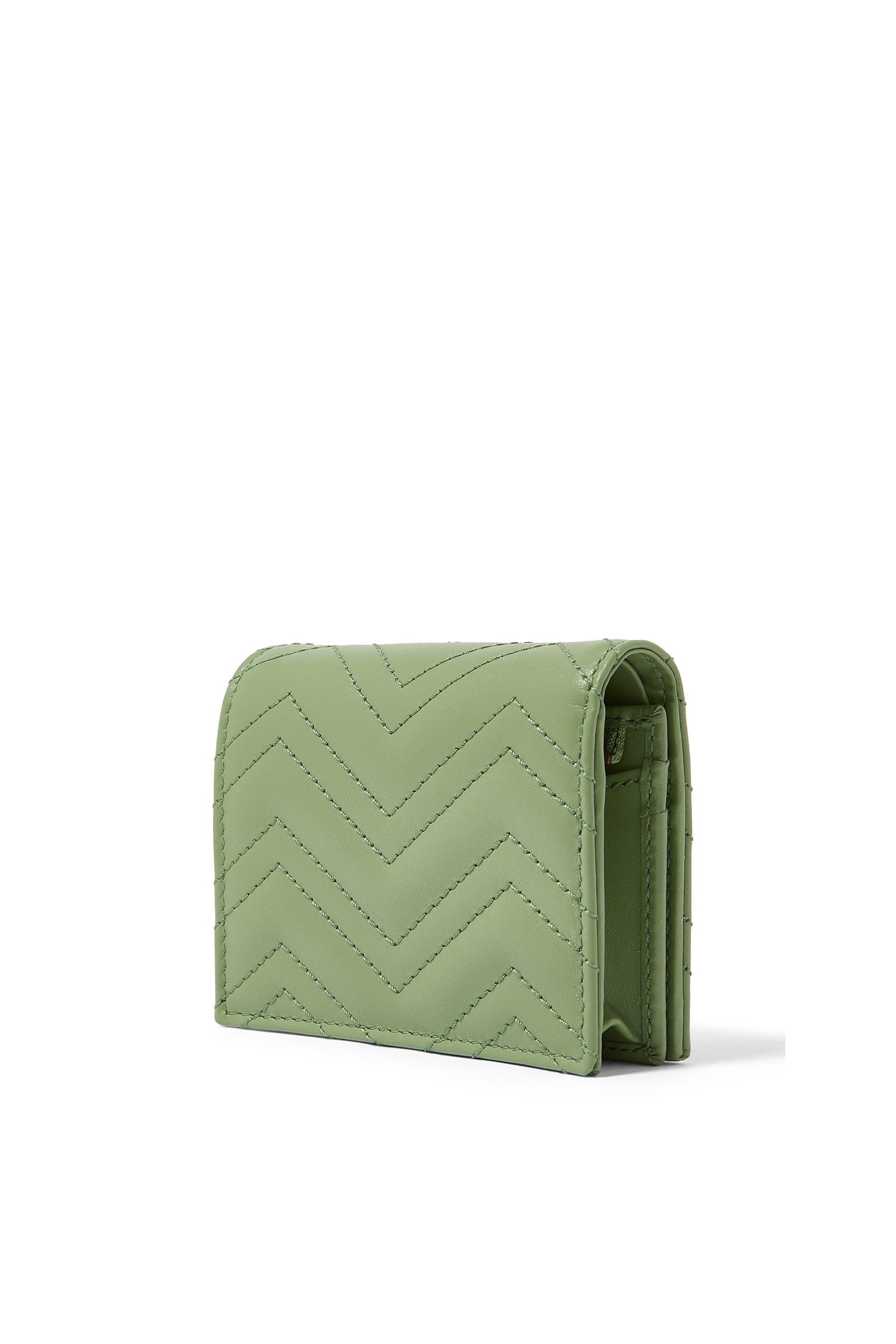 GG Marmont Matelass&eacute; Card Case Wallet