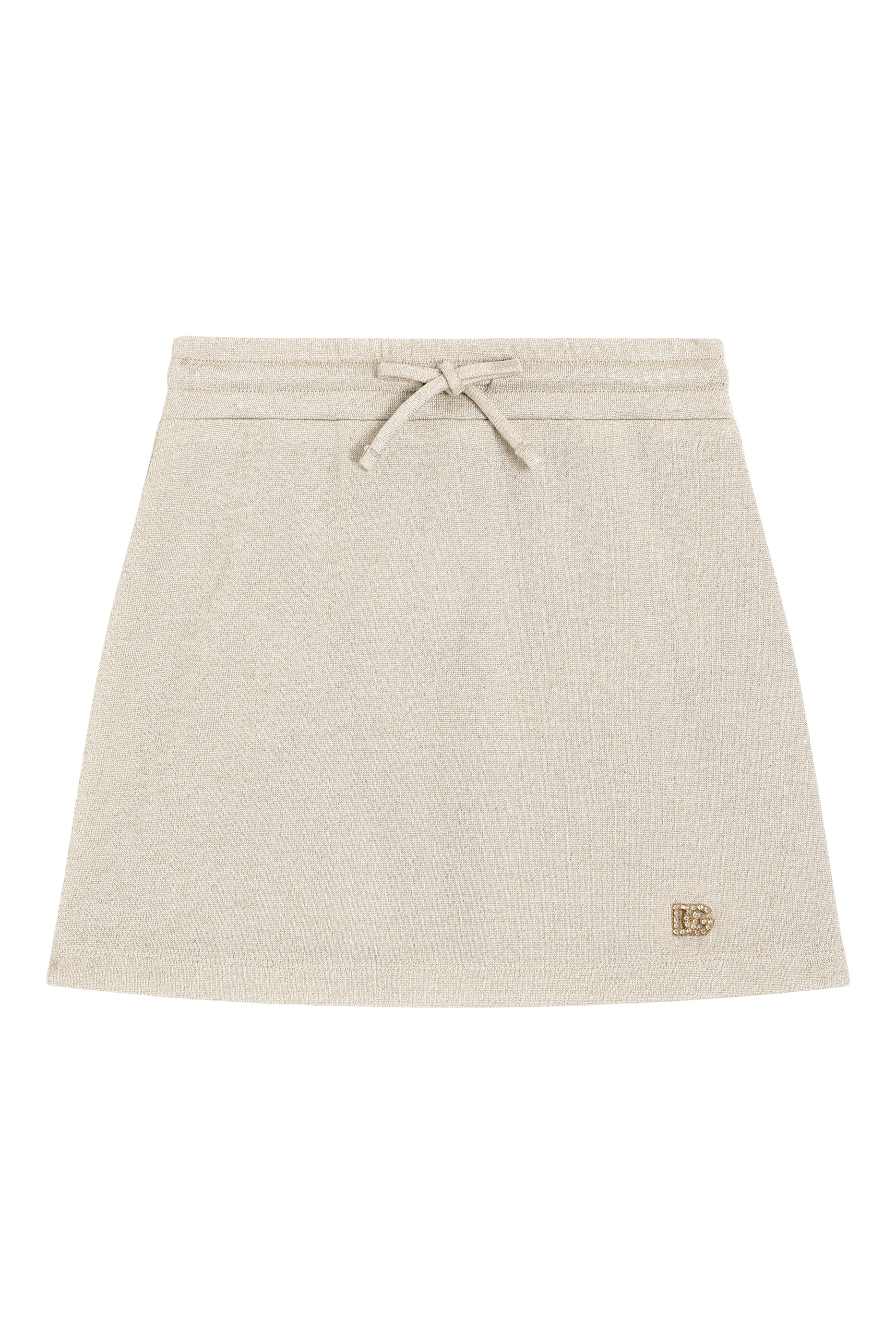 Kids DG Logo Lurex Jersey Skirt