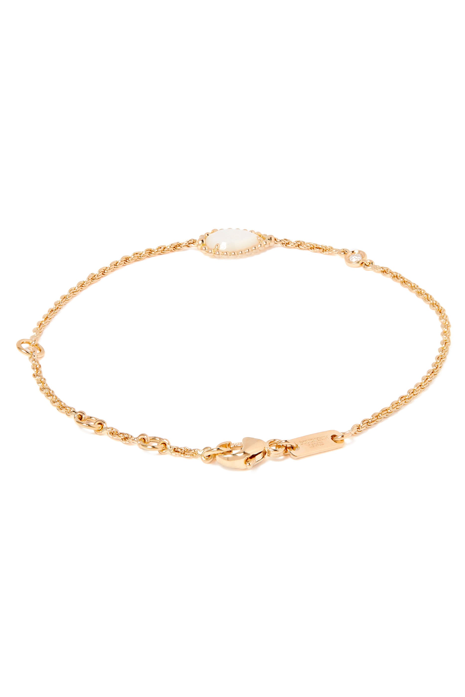 Serpent Boh&egrave;me XS Motif Bracelet, Diamond & Mother Of Pearl