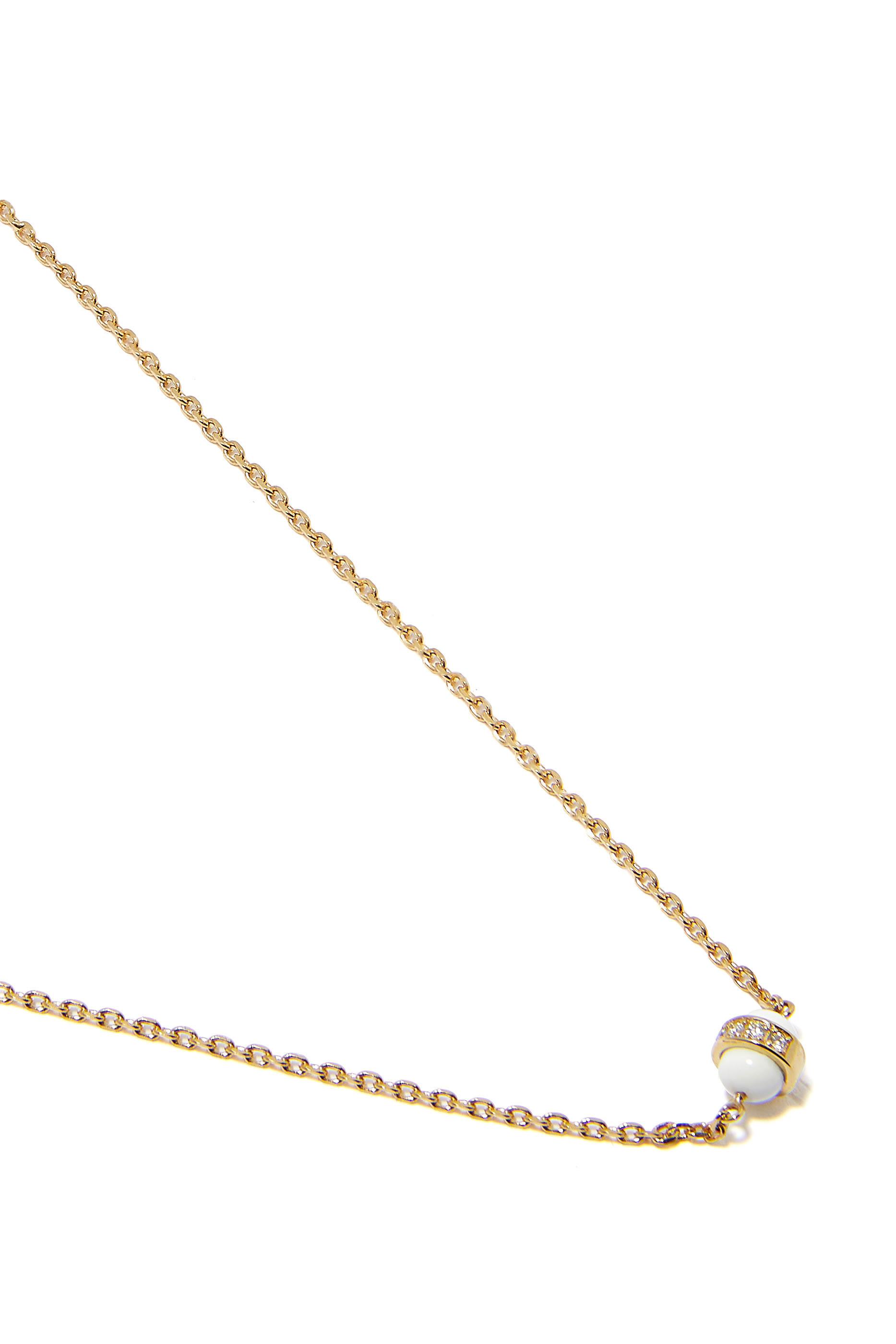 The Single Hydrogen Necklace, 18k Yellow Gold & Diamonds
