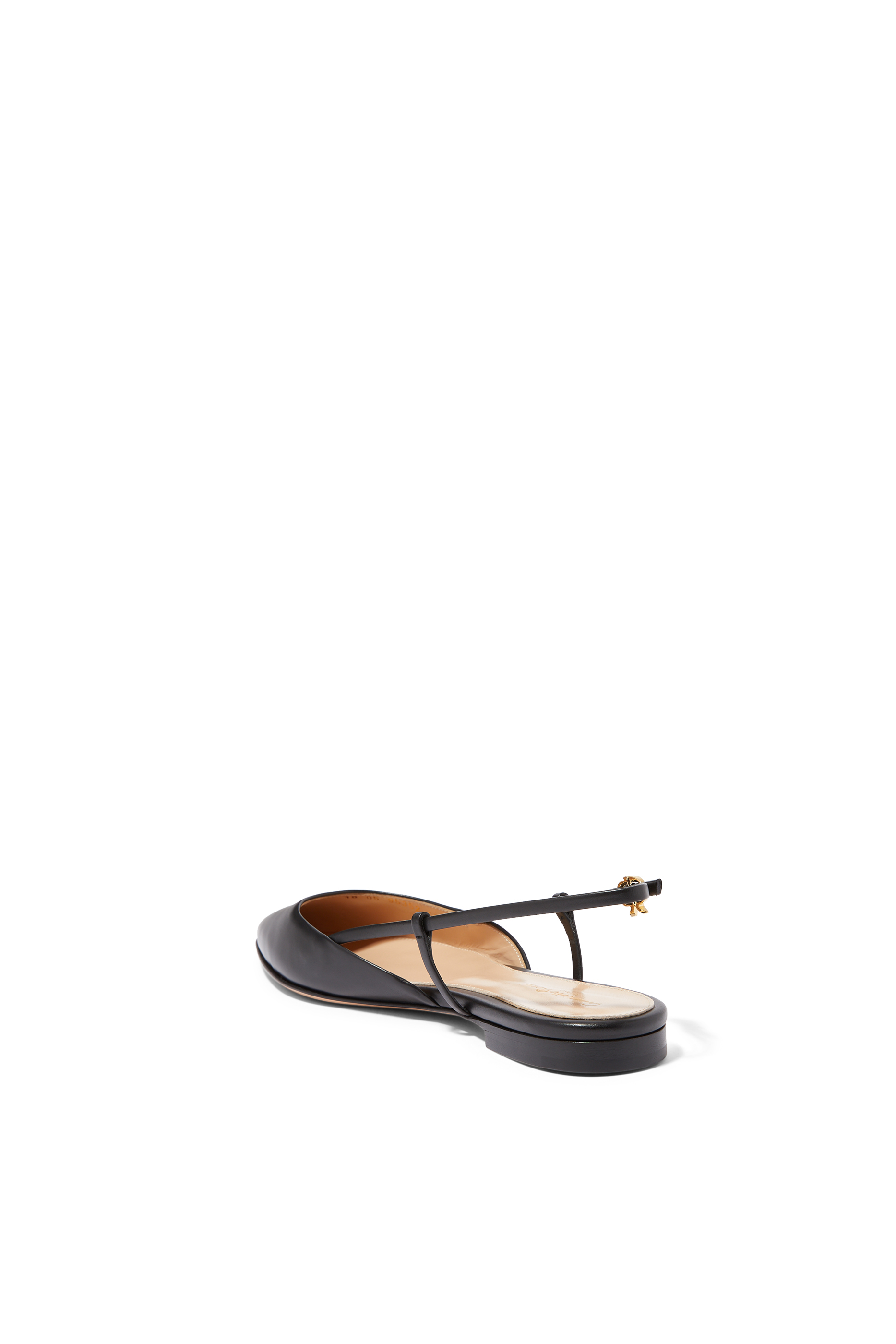Vitello Flat Slingback Mules