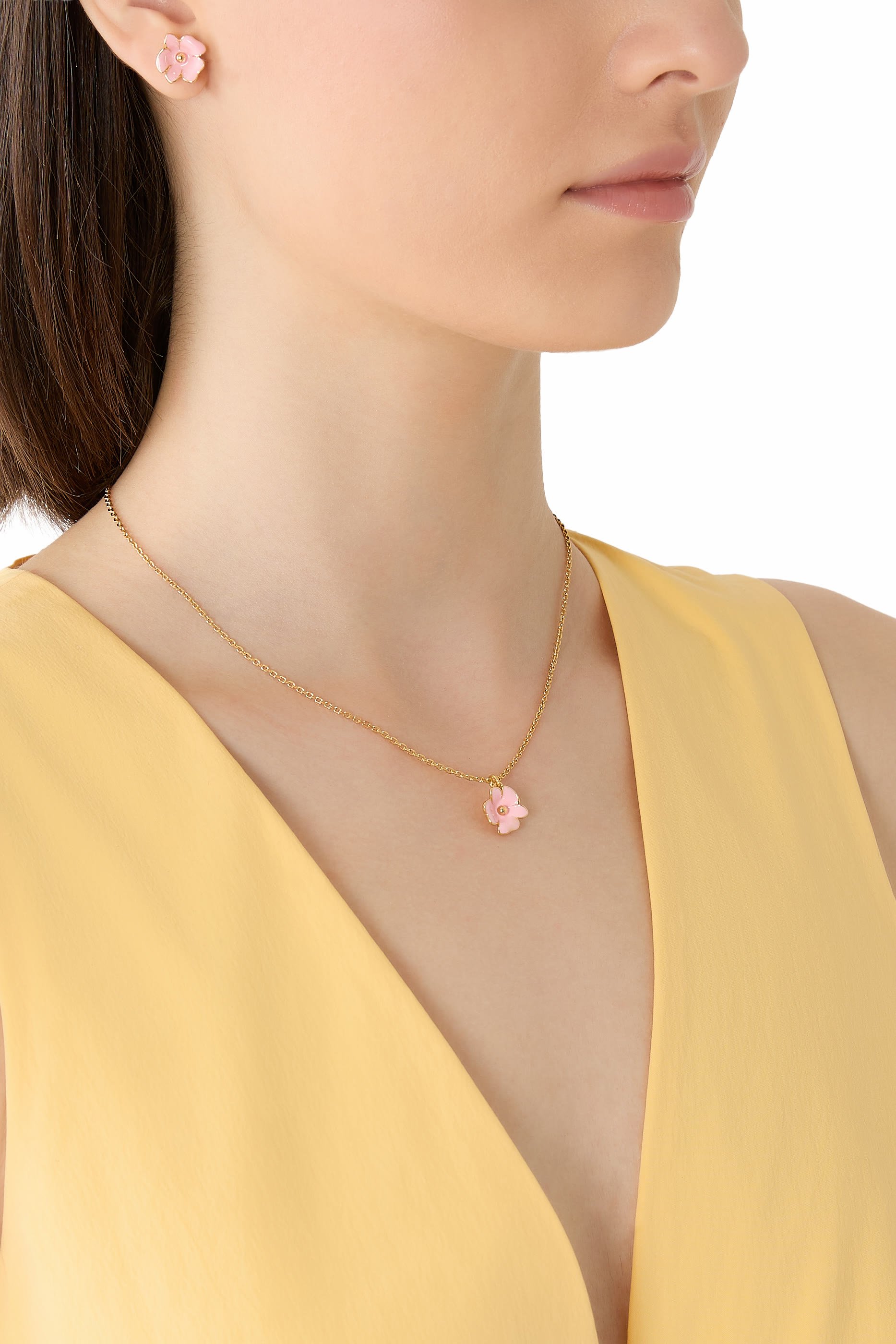 Bloom Flower Studs, Enamel & Titanium Posts