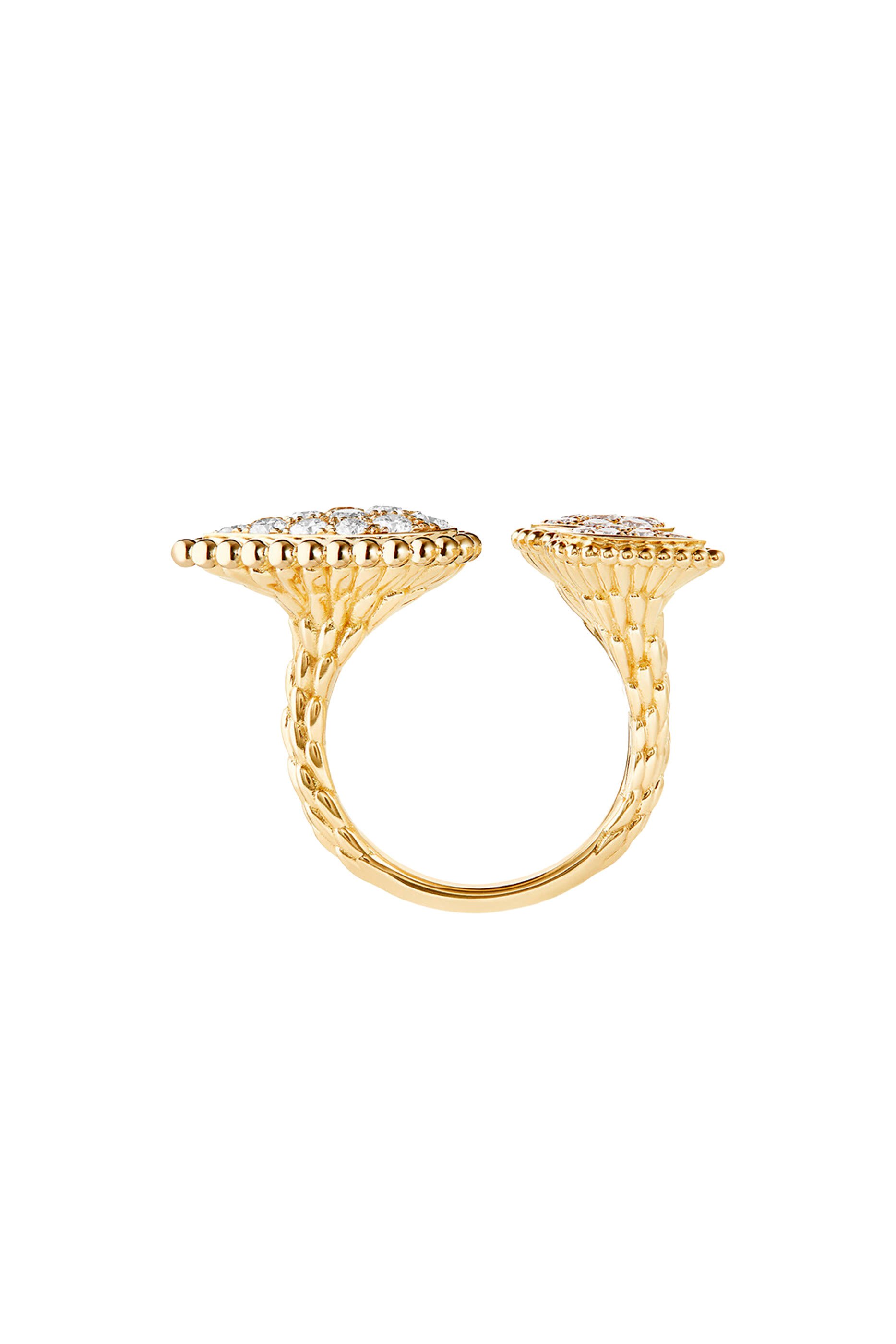 Quatre Blue Edition Diamond Ring, 18k Mixed Gold & Diamonds